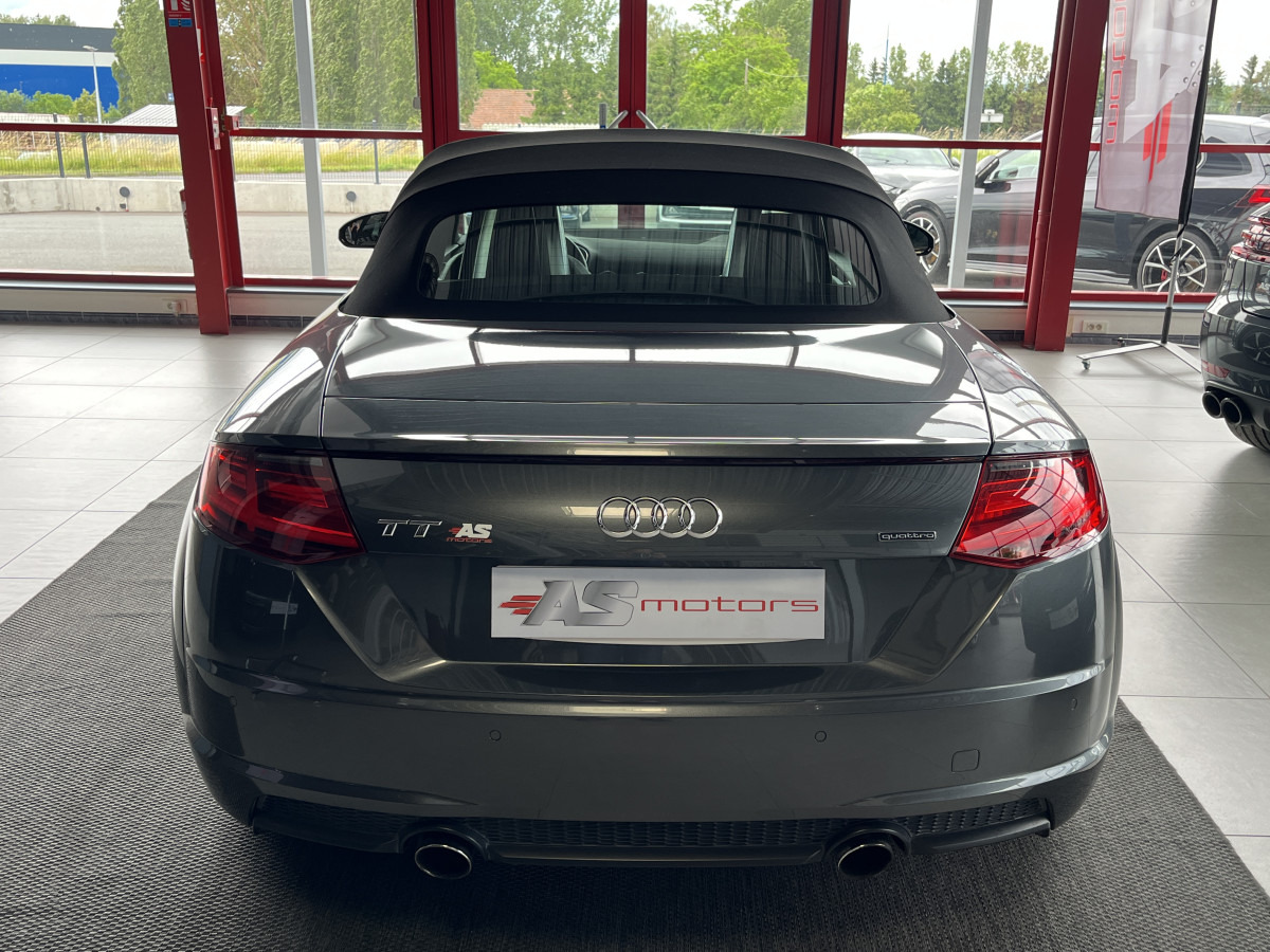 AUDI TT CABRIOLET 2,0 TFSI 230 S-LINE S-TRONIC7 QUATTRO  VIRTUAL COCKPIT HIFI B&O  KEYLESS DRIVE  SIEGES RS FEUX FULL LED JANTES 19 RS EXCELLENT ETAT