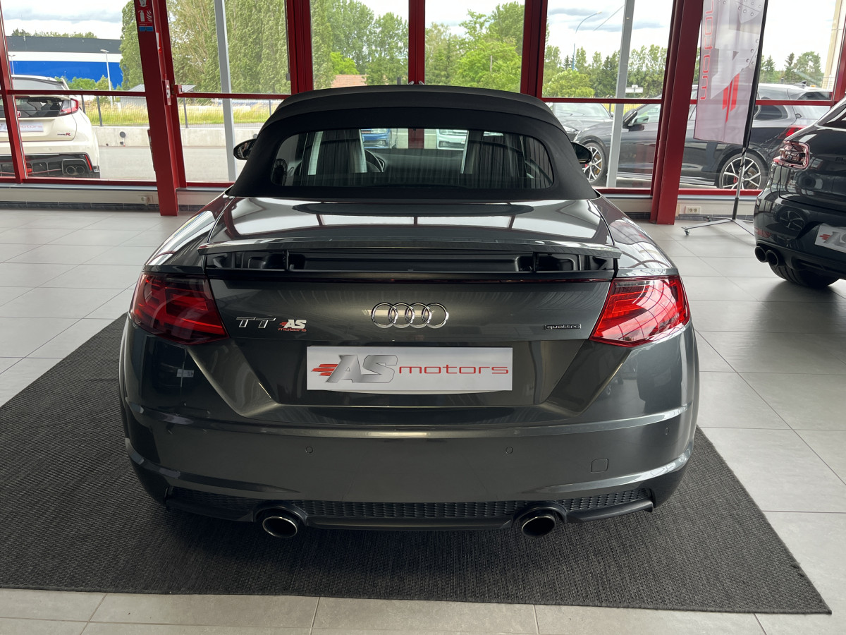 AUDI TT CABRIOLET 2,0 TFSI 230 S-LINE S-TRONIC7 QUATTRO  VIRTUAL COCKPIT HIFI B&O  KEYLESS DRIVE  SIEGES RS FEUX FULL LED JANTES 19 RS EXCELLENT ETAT