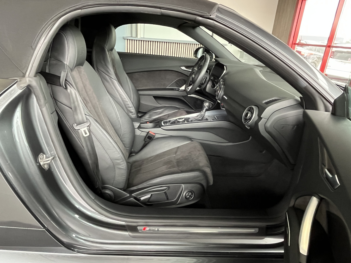 AUDI TT CABRIOLET 2,0 TFSI 230 S-LINE S-TRONIC7 QUATTRO  VIRTUAL COCKPIT HIFI B&O  KEYLESS DRIVE  SIEGES RS FEUX FULL LED JANTES 19 RS EXCELLENT ETAT