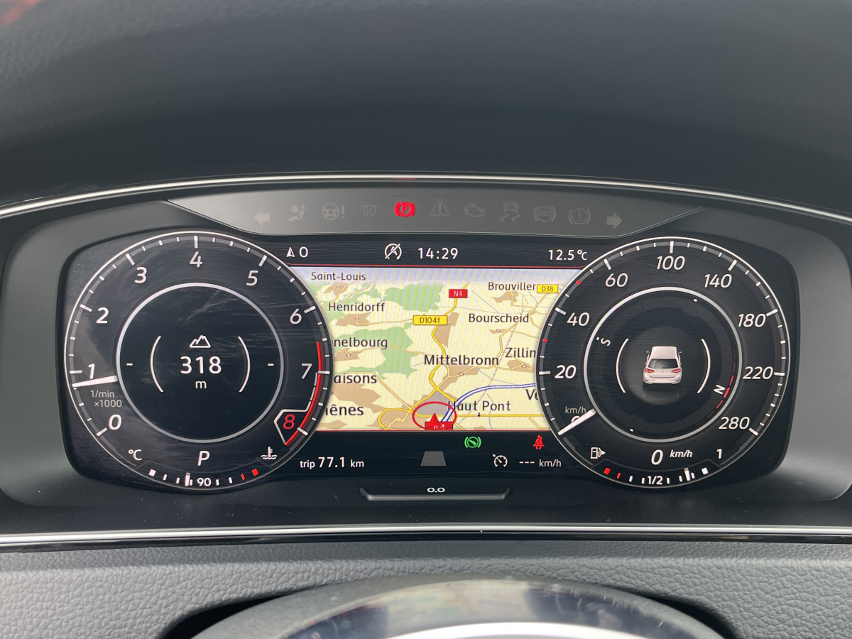VOLKSWAGEN GOLF 7 2,0 TSI 245 PERFORMANCE  GPS REGULATEUR ADAPTATIF LIMITEUR PARK PILOT  FULL LED AUTO HOLD  JANTES SANTIAGO DIGITAL COCKPIT EXCELLENT ETAT