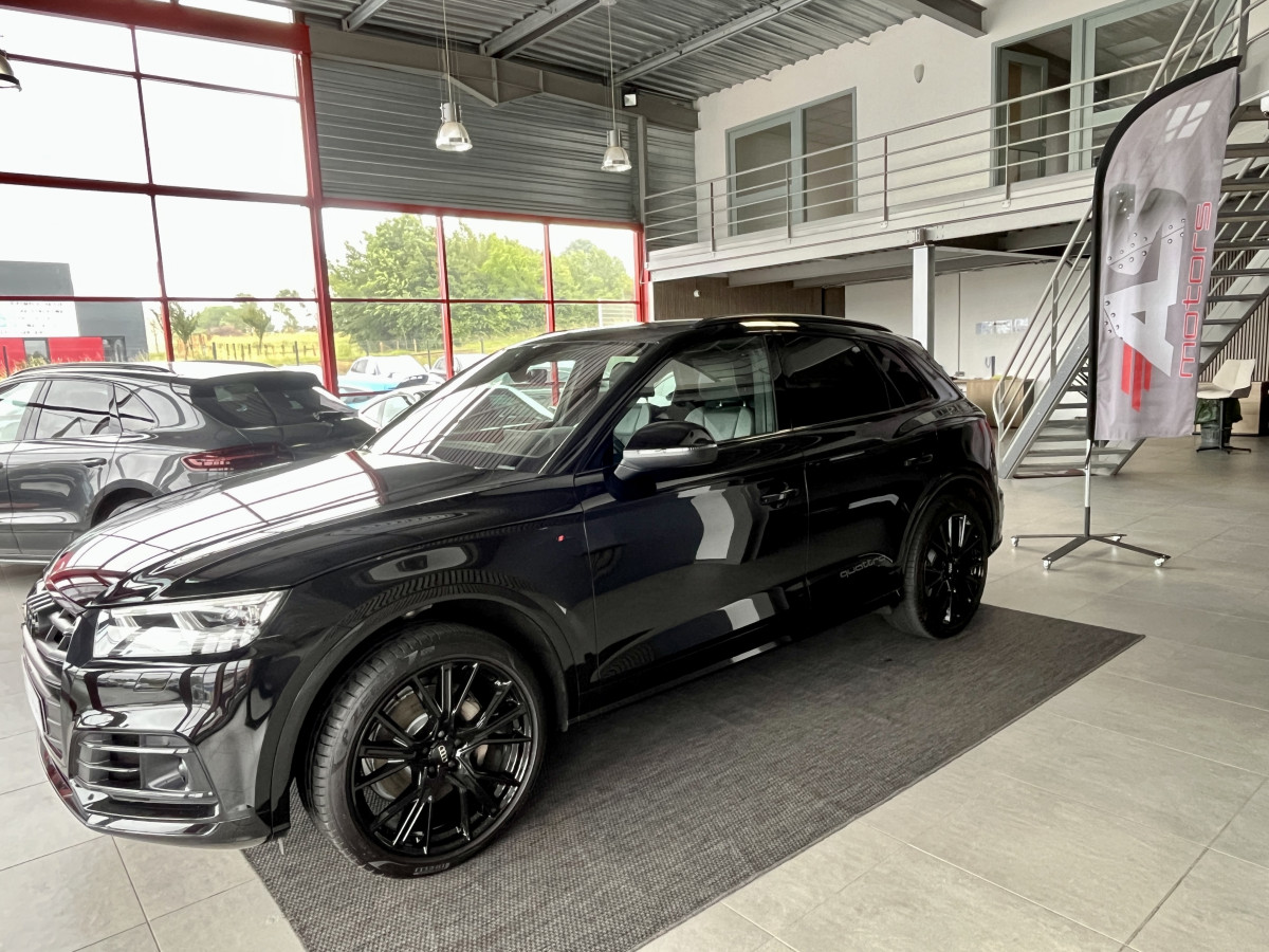 AUDI Q5 50 TDI 3,0 V6 286 BVA QUATTRO  TOIT PANORAMIQUE HIFI B&O VIRTUAL COCKPIT  KEYLESS CARPLAY GPS CAMERA MATRIX LED  SUSPENSION PNEUMATIQUE REGULATEUR LIMITEUR PARK PILOT  JANTES AUDI SPORT 20 EXCELLENT ETAT
