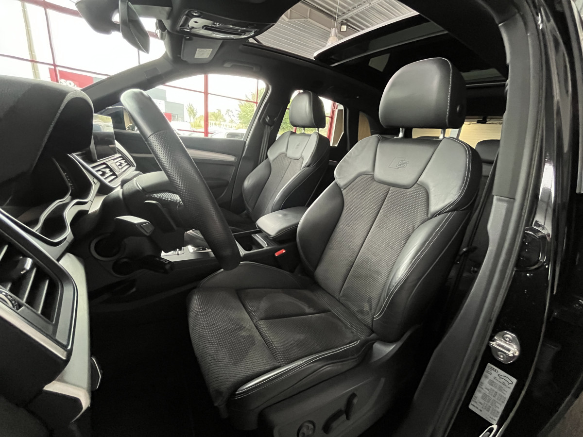 AUDI Q5 50 TDI 3,0 V6 286 BVA QUATTRO  TOIT PANORAMIQUE HIFI B&O VIRTUAL COCKPIT  KEYLESS CARPLAY GPS CAMERA MATRIX LED  SUSPENSION PNEUMATIQUE REGULATEUR LIMITEUR PARK PILOT  JANTES AUDI SPORT 21 EXCELLENT ETAT