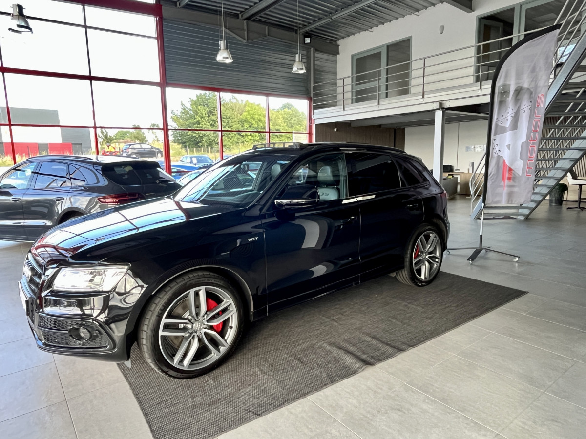 AUDI SQ5 3,0 V6 TDI 340 PLUS  BVA8 QUATTRO  ATTELAGE TOIT PANORAMIQUE OUVRANT  GPS CAMERA HIFI B&O REGULATEUR ADAPTATIF  KEYLESS BI-XENON  PARK PILOT DRIVE SELECT SIEGES MATELASSÉ JANTES 21 EXCELLENT ETAT