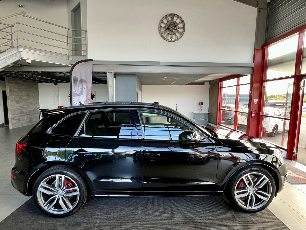 AUDI SQ5 3,0 V6 TDI 340 PLUS  BVA8 QUATTRO  ATTELAGE TOIT PANORAMIQUE OUVRANT  GPS CAMERA HIFI B&O REGULATEUR ADAPTATIF  KEYLESS BI-XENON  PARK PILOT DRIVE SELECT SIEGES MATELASSÉ JANTES 21 EXCELLENT ETAT