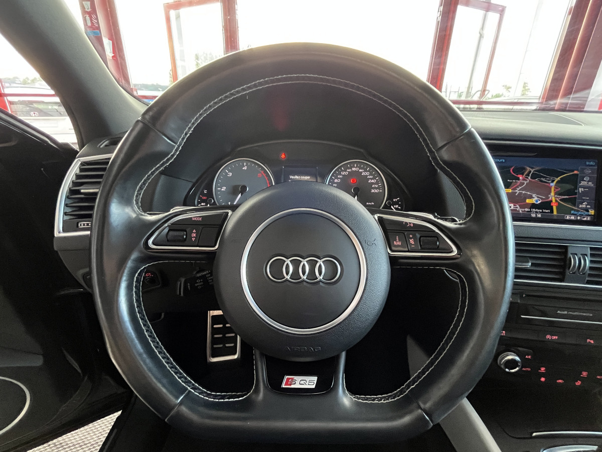 AUDI SQ5 3,0 V6 TDI 340 PLUS  BVA8 QUATTRO  ATTELAGE TOIT PANORAMIQUE OUVRANT  GPS CAMERA HIFI B&O REGULATEUR ADAPTATIF  KEYLESS BI-XENON  PARK PILOT DRIVE SELECT SIEGES MATELASSÉ JANTES 21 EXCELLENT ETAT