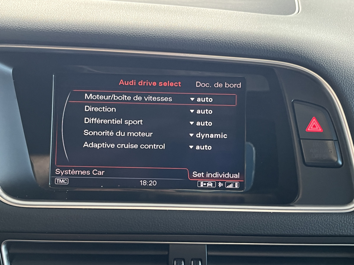 AUDI SQ5 3,0 V6 TDI 340 PLUS  BVA8 QUATTRO  ATTELAGE TOIT PANORAMIQUE OUVRANT  GPS CAMERA HIFI B&O REGULATEUR ADAPTATIF  KEYLESS BI-XENON  PARK PILOT DRIVE SELECT SIEGES MATELASSÉ JANTES 21 EXCELLENT ETAT