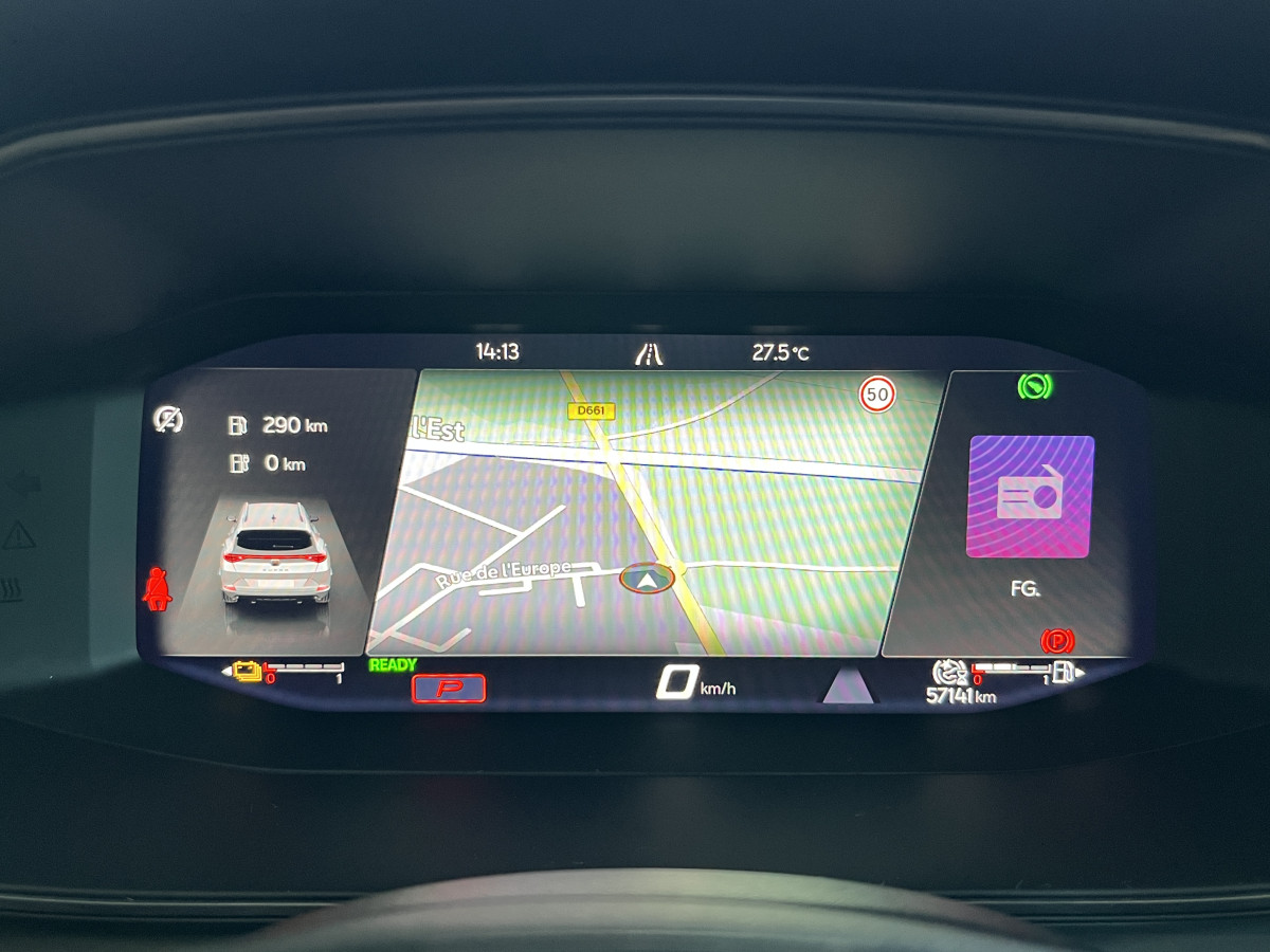 CUPRA FORMENTOR 1,4 E-HYBRID 245 VZ DSG6  GPS CAMERA KEYLESS FULL LED VIRTUAL COCKPIT PARK PILOT DRIVE PROFILE REGULATEUR LIMITEUR JANTES 19 PACK HIVER EXCELLENT ETAT