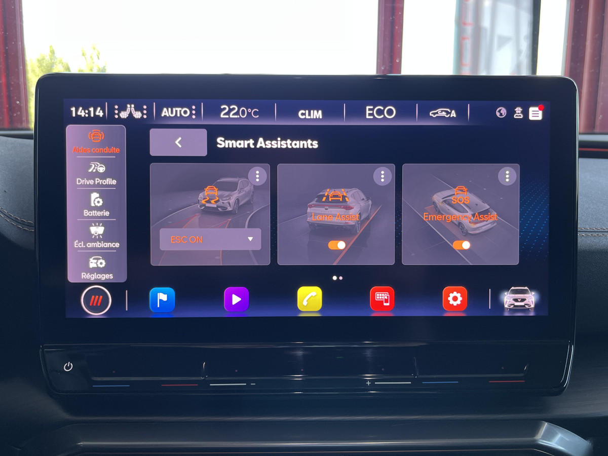 CUPRA FORMENTOR 1,4 E-HYBRID 245 VZ DSG6  GPS CAMERA KEYLESS FULL LED VIRTUAL COCKPIT PARK PILOT DRIVE PROFILE REGULATEUR LIMITEUR JANTES 19 PACK HIVER EXCELLENT ETAT
