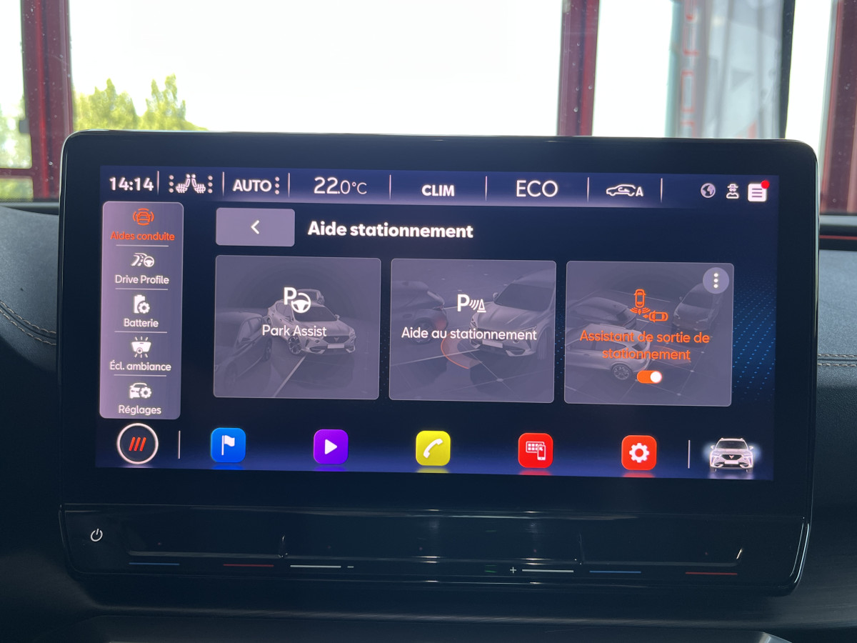 CUPRA FORMENTOR 1,4 E-HYBRID 245 VZ DSG6  GPS CAMERA KEYLESS FULL LED VIRTUAL COCKPIT PARK PILOT DRIVE PROFILE REGULATEUR LIMITEUR JANTES 19 PACK HIVER EXCELLENT ETAT
