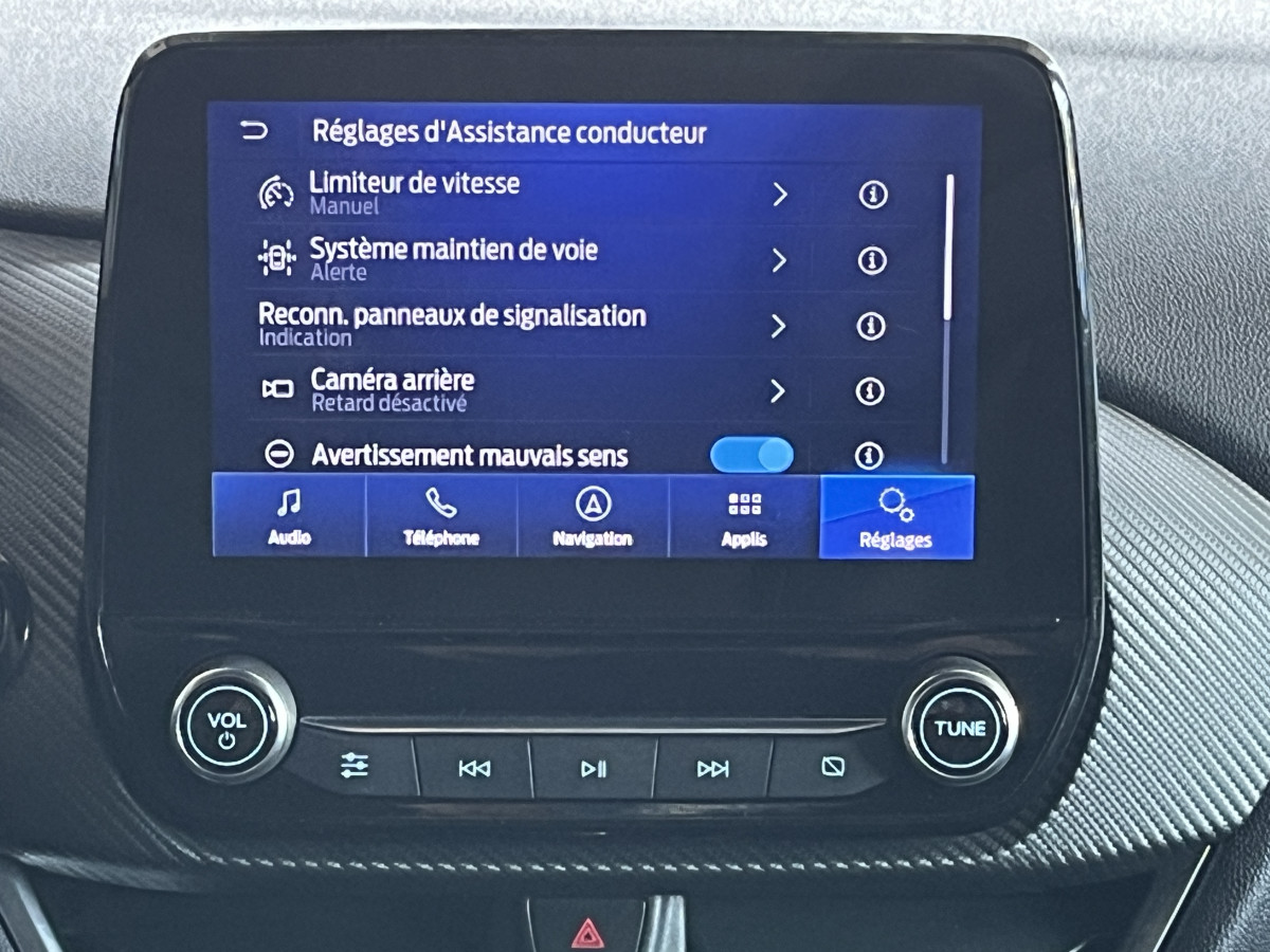 FORD FIESTA ST 1,5 200 PHASE 2  PACK PERFORMANCE DIFFERENTIEL A GLISSEMENT  GPS CAMERA REGULATEUR LIMITEUR  PACK HIVER FULL LED KEYLESS VIRTUAL COCKPIT ETAT NEUF