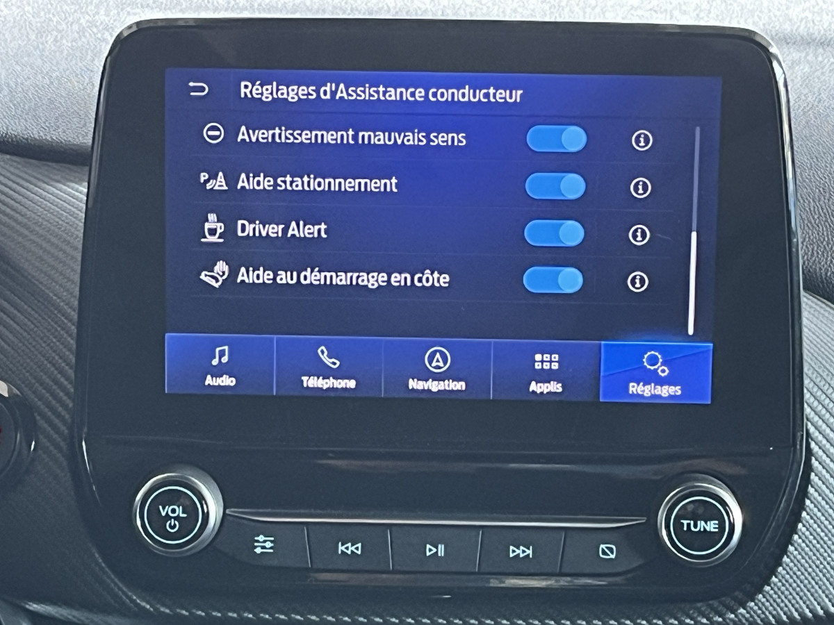FORD FIESTA ST 1,5 200 PHASE 2  PACK PERFORMANCE DIFFERENTIEL A GLISSEMENT  GPS CAMERA REGULATEUR LIMITEUR  PACK HIVER FULL LED KEYLESS VIRTUAL COCKPIT ETAT NEUF