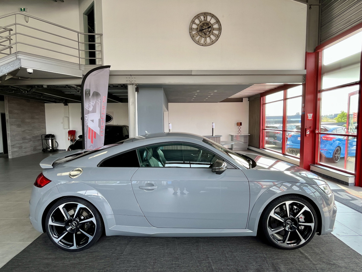 AUDI TTRS 2,5 TFSI 400 QUATTRO S-TRONIC 7 GPS CAMERA PACK CARBON  AUDI MAGNETIC RIDE  DRIVE SELECT REGULATEUR LIMITEUR  ECHAPPEMENT RS HIFI B&O SIEGES RS FEUX FULL LED EXCELLENT ETAT