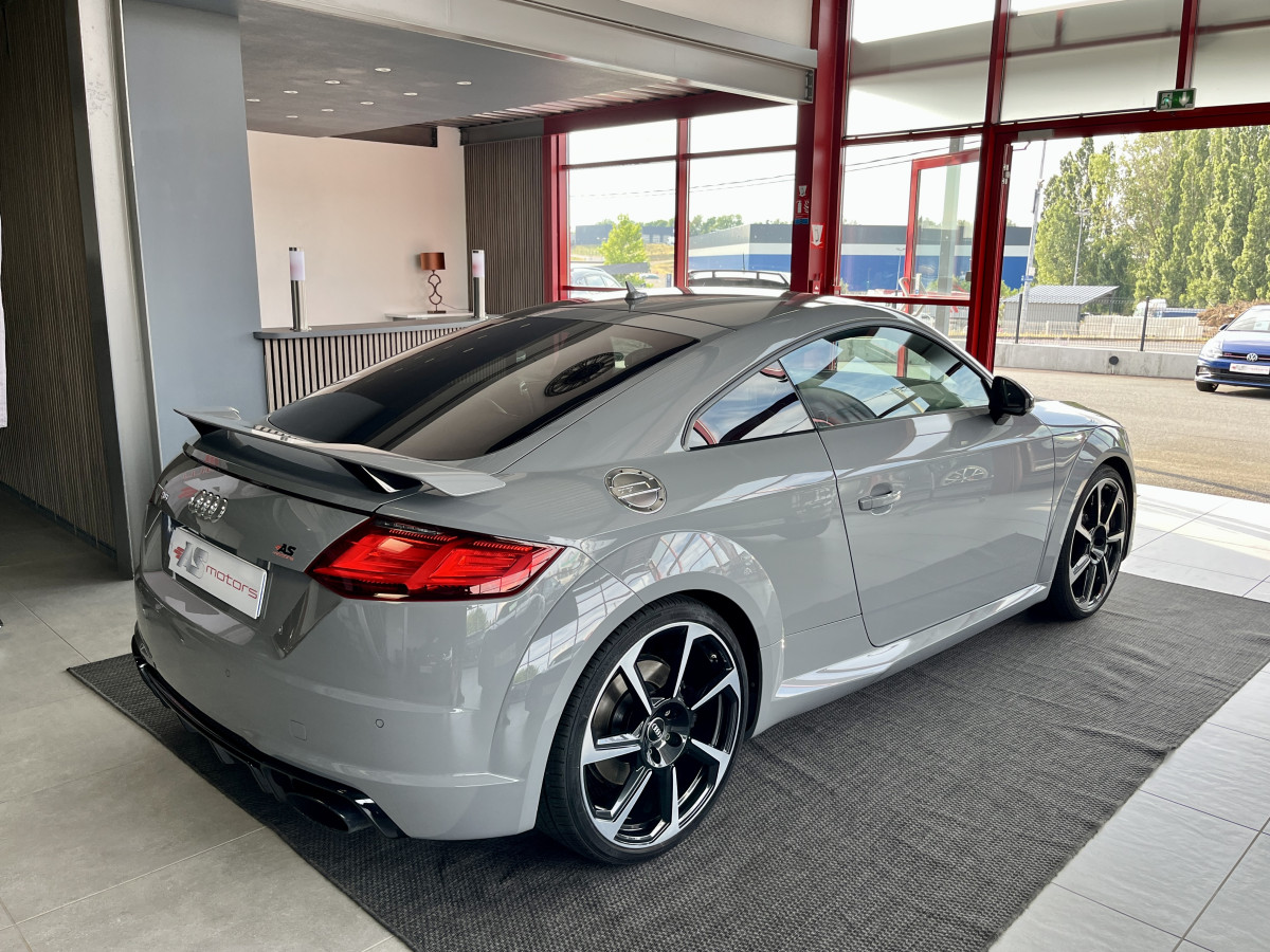 AUDI TTRS 2,5 TFSI 400 QUATTRO S-TRONIC 7 GPS CAMERA PACK CARBON  AUDI MAGNETIC RIDE  DRIVE SELECT REGULATEUR LIMITEUR  ECHAPPEMENT RS HIFI B&O SIEGES RS FEUX FULL LED EXCELLENT ETAT