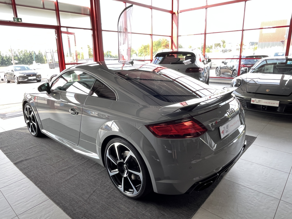 AUDI TTRS 2,5 TFSI 400 QUATTRO S-TRONIC 7 GPS CAMERA PACK CARBON  AUDI MAGNETIC RIDE  DRIVE SELECT REGULATEUR LIMITEUR  ECHAPPEMENT RS HIFI B&O SIEGES RS FEUX FULL LED EXCELLENT ETAT
