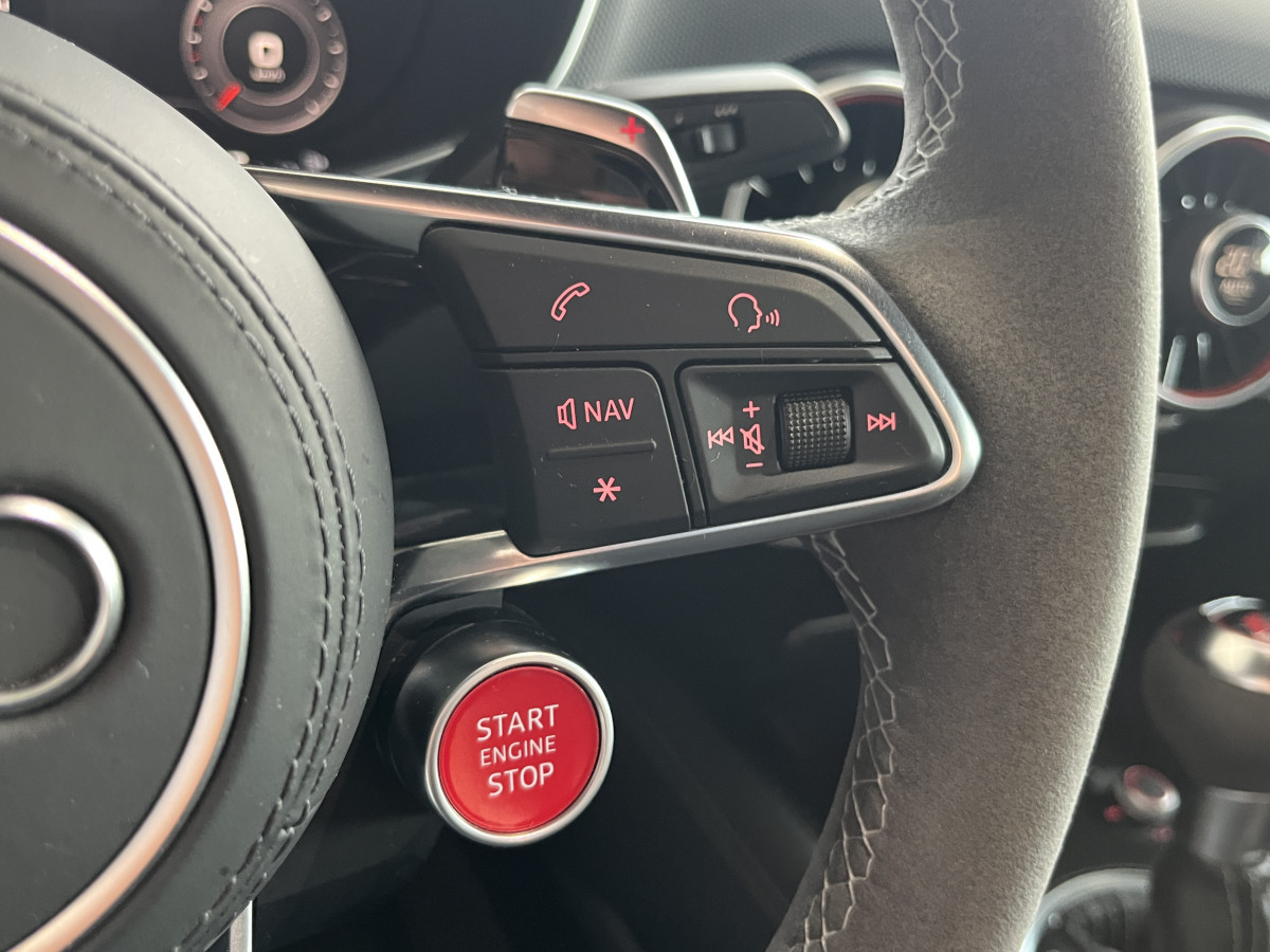 AUDI TTRS 2,5 TFSI 400 QUATTRO S-TRONIC 7 GPS CAMERA PACK CARBON  AUDI MAGNETIC RIDE  DRIVE SELECT REGULATEUR LIMITEUR  ECHAPPEMENT RS HIFI B&O SIEGES RS FEUX FULL LED EXCELLENT ETAT