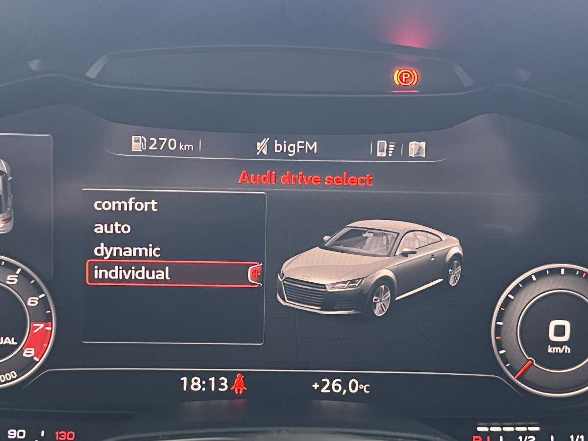 AUDI TTRS 2,5 TFSI 400 QUATTRO S-TRONIC 7 GPS CAMERA PACK CARBON  AUDI MAGNETIC RIDE  DRIVE SELECT REGULATEUR LIMITEUR  ECHAPPEMENT RS HIFI B&O SIEGES RS FEUX FULL LED EXCELLENT ETAT