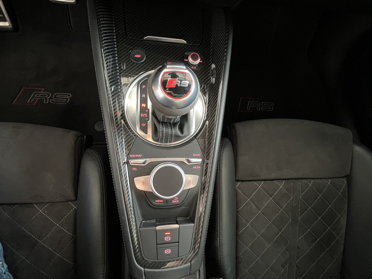 AUDI TTRS 2,5 TFSI 400 QUATTRO S-TRONIC 7 GPS CAMERA PACK CARBON  AUDI MAGNETIC RIDE  DRIVE SELECT REGULATEUR LIMITEUR  ECHAPPEMENT RS HIFI B&O SIEGES RS FEUX FULL LED EXCELLENT ETAT