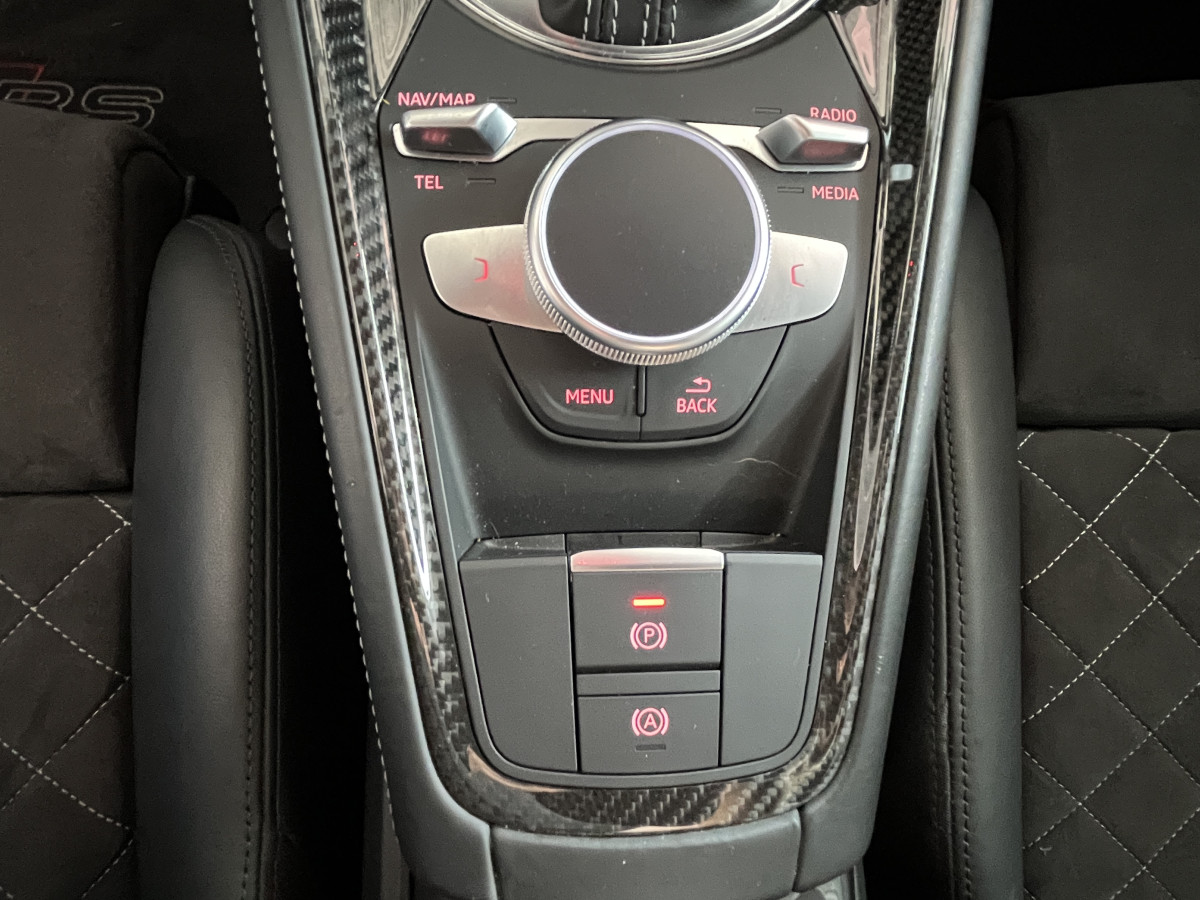 AUDI TTRS 2,5 TFSI 400 QUATTRO S-TRONIC 7 GPS CAMERA PACK CARBON  AUDI MAGNETIC RIDE  DRIVE SELECT REGULATEUR LIMITEUR  ECHAPPEMENT RS HIFI B&O SIEGES RS FEUX FULL LED EXCELLENT ETAT