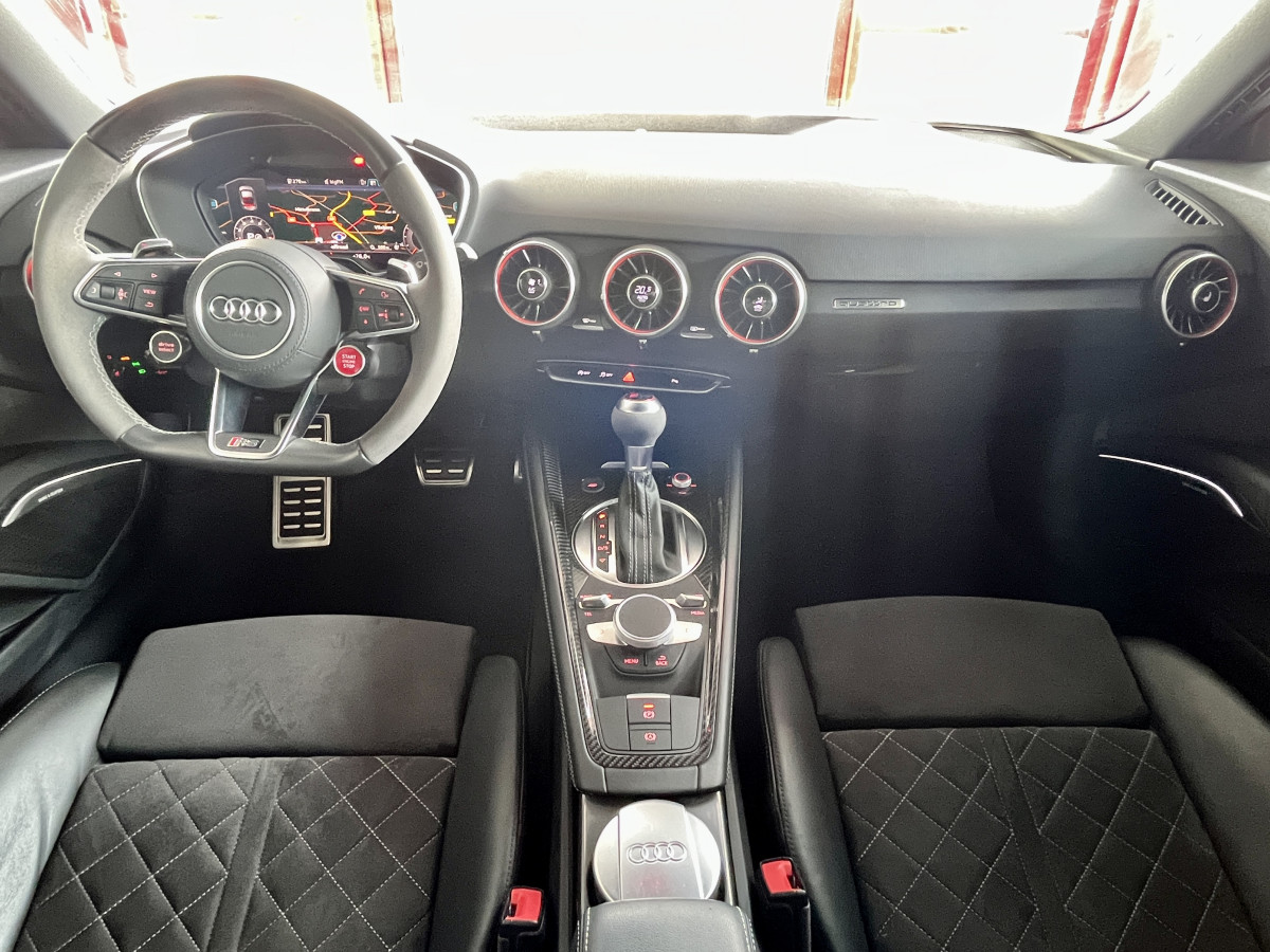 AUDI TTRS 2,5 TFSI 400 QUATTRO S-TRONIC 7 GPS CAMERA PACK CARBON  AUDI MAGNETIC RIDE  DRIVE SELECT REGULATEUR LIMITEUR  ECHAPPEMENT RS HIFI B&O SIEGES RS FEUX FULL LED EXCELLENT ETAT