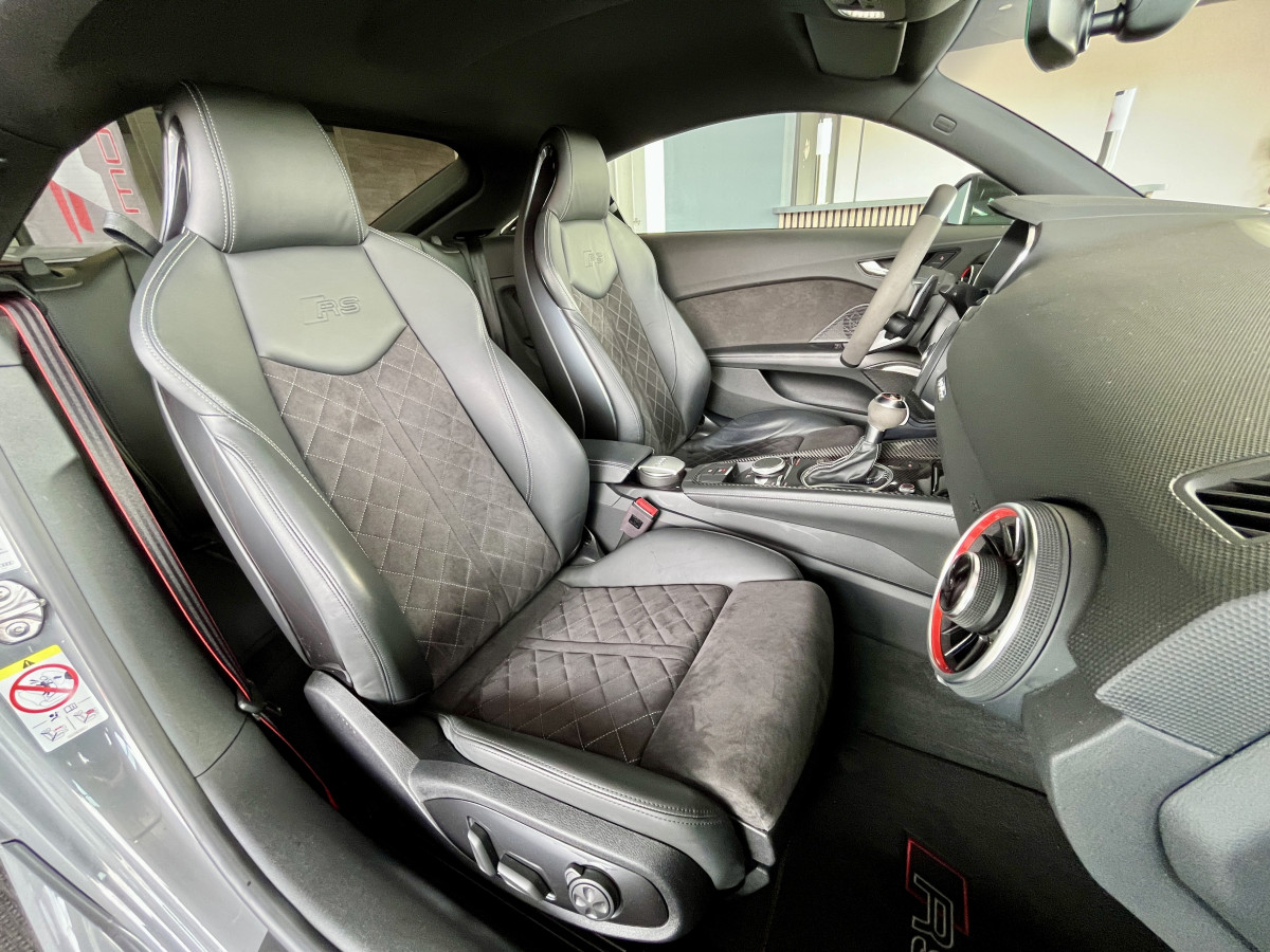 AUDI TTRS 2,5 TFSI 400 QUATTRO S-TRONIC 7 GPS CAMERA PACK CARBON  AUDI MAGNETIC RIDE  DRIVE SELECT REGULATEUR LIMITEUR  ECHAPPEMENT RS HIFI B&O SIEGES RS FEUX FULL LED EXCELLENT ETAT
