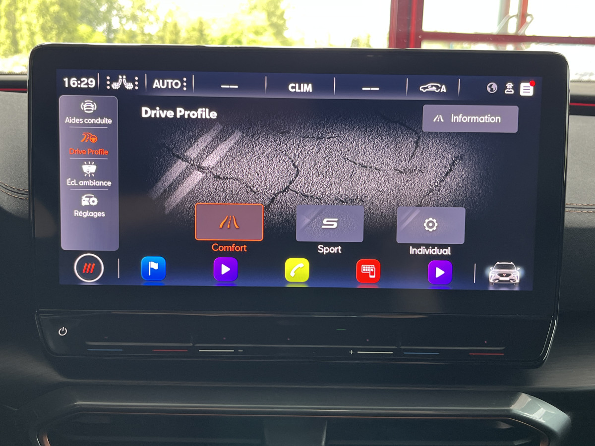 CUPRA FORMENTOR 2,0 TDI 150  GPS CAMERA KEYLESS FULL LED APPLE CARPLAY VIRTUAL COCKPIT PARK PILOT DRIVE PROFILE REGULATEUR LIMITEUR JANTES 19 PACK HIVER EXCELLENT ETAT