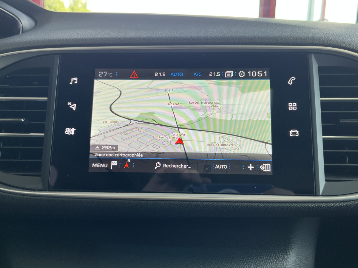 PEUGEOT 308 GTI 1,6 263 PHASE 2 TOIT PANORAMIQUE GPS CAMERA KEYLESS  HIFI DENON REGULATEUR LIMITEUR APPLE CARPLAY DIFFERENTIEL A GLISSEMENT JANTES 19 PARK ASSIST