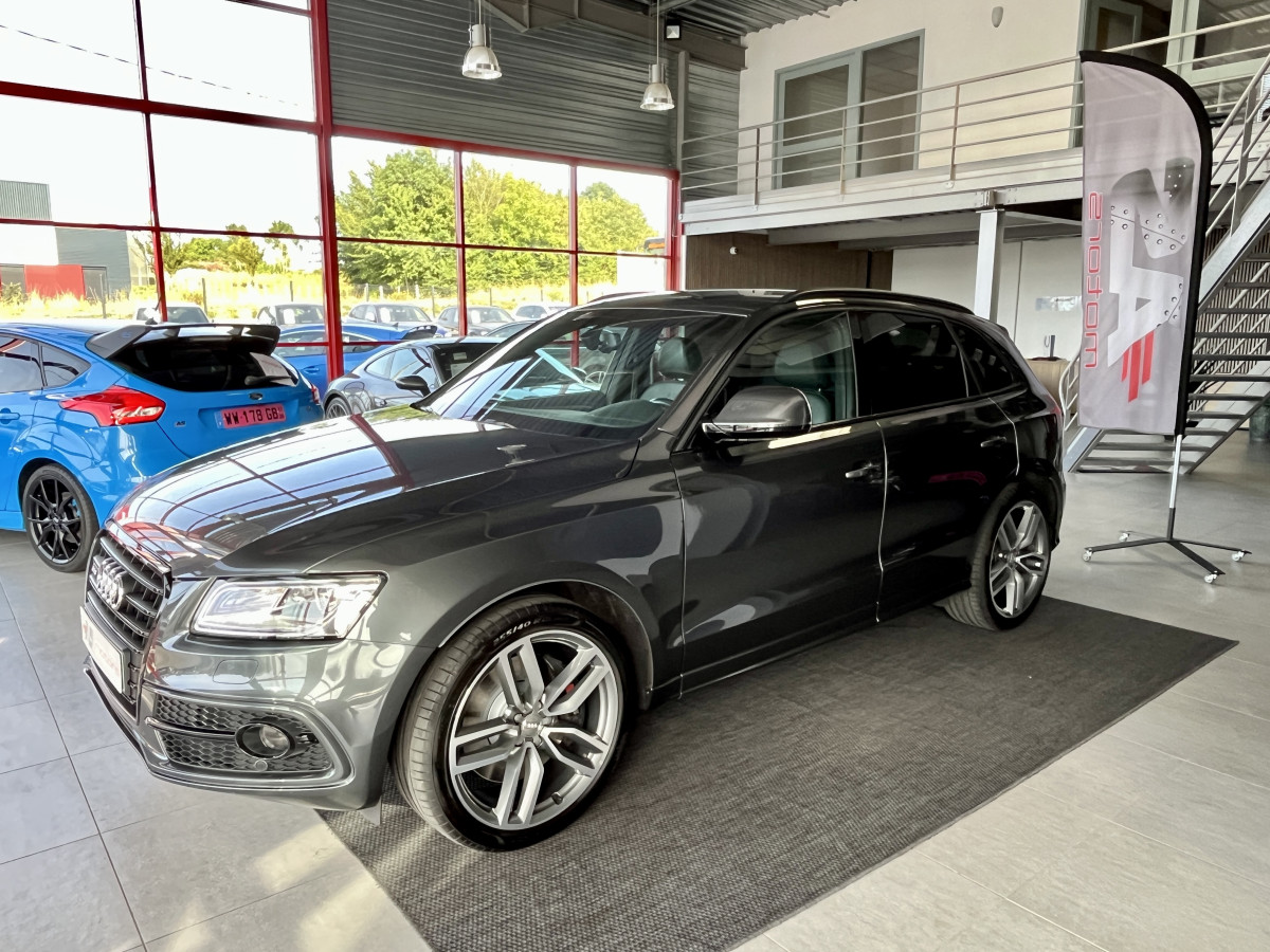 AUDI SQ5 3,0  TDI V6 326 COMPETITION  BVA8 QUATTRO ATTELAGE  GPS HIFI B&O KEYLESS REGULATEUR ADAPTATIF  BI-XENON  PARK PILOT  DRIVE SELECT JANTE 21  EXCELLENT ETAT