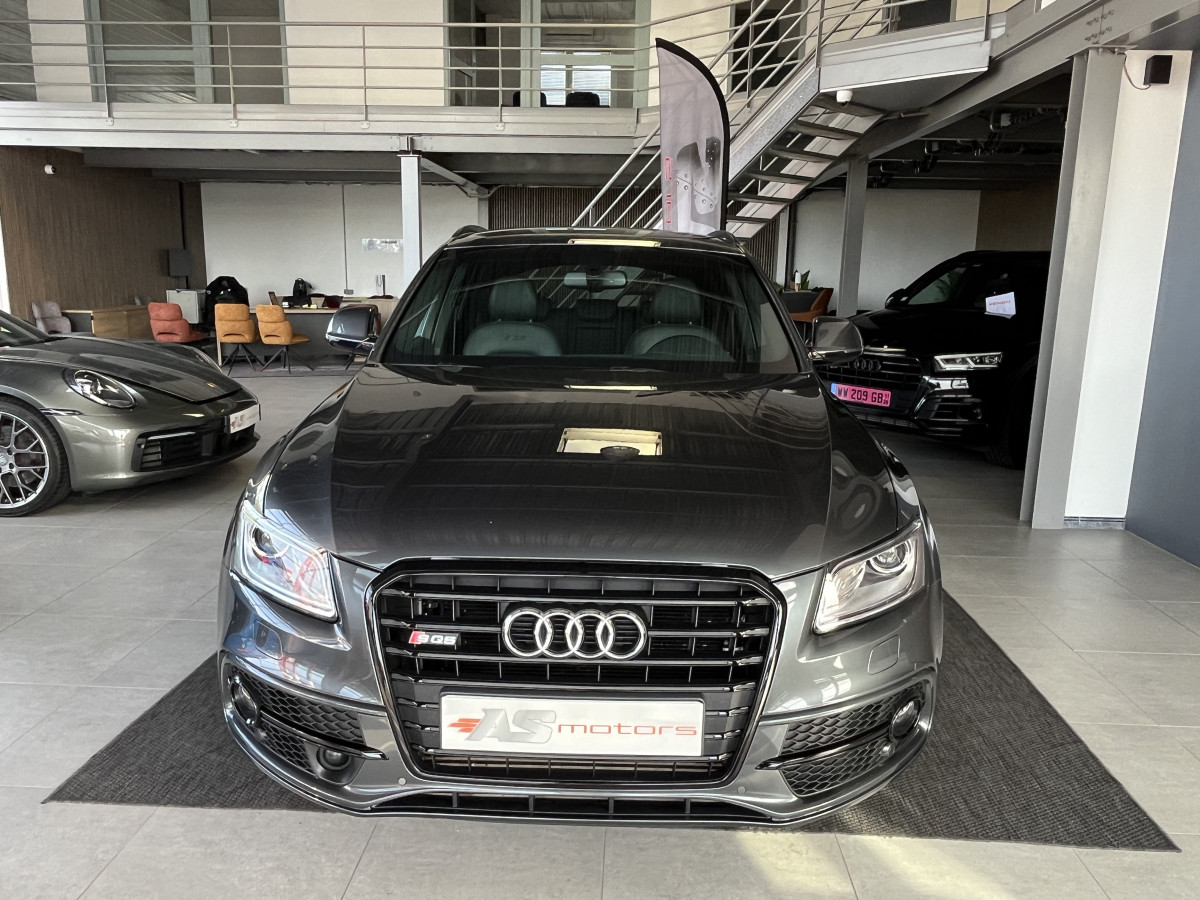 AUDI SQ5 3,0  TDI V6 326 COMPETITION  BVA8 QUATTRO ATTELAGE  GPS HIFI B&O KEYLESS REGULATEUR ADAPTATIF  BI-XENON  PARK PILOT  DRIVE SELECT JANTE 21  EXCELLENT ETAT
