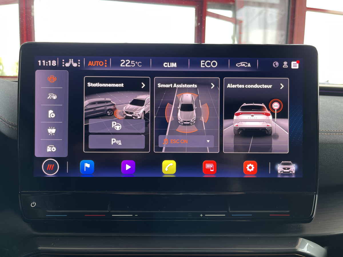 CUPRA FORMENTOR 1,4 E-HYBRID 245 VZ DSG6  GPS CAMERA DCC ACC  360 KEYLESS FULL LED VIRTUAL COCKPIT PARK PILOT PARK ASSIST  DRIVE PROFILE REGULATEUR ADAPTATIF LIMITEUR JANTES 19 PACK HIVER EXCELLENT ETAT