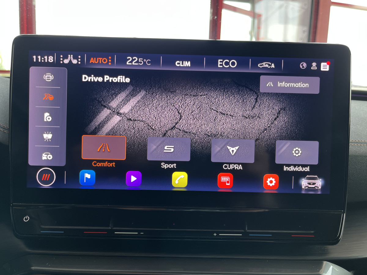 CUPRA FORMENTOR 1,4 E-HYBRID 245 VZ DSG6  GPS CAMERA DCC ACC  360 KEYLESS FULL LED VIRTUAL COCKPIT PARK PILOT PARK ASSIST  DRIVE PROFILE REGULATEUR ADAPTATIF LIMITEUR JANTES 19 PACK HIVER EXCELLENT ETAT