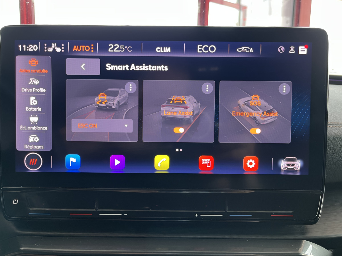 CUPRA FORMENTOR 1,4 E-HYBRID 245 VZ DSG6  GPS CAMERA DCC ACC  360 KEYLESS FULL LED VIRTUAL COCKPIT PARK PILOT PARK ASSIST  DRIVE PROFILE REGULATEUR ADAPTATIF LIMITEUR JANTES 19 PACK HIVER EXCELLENT ETAT