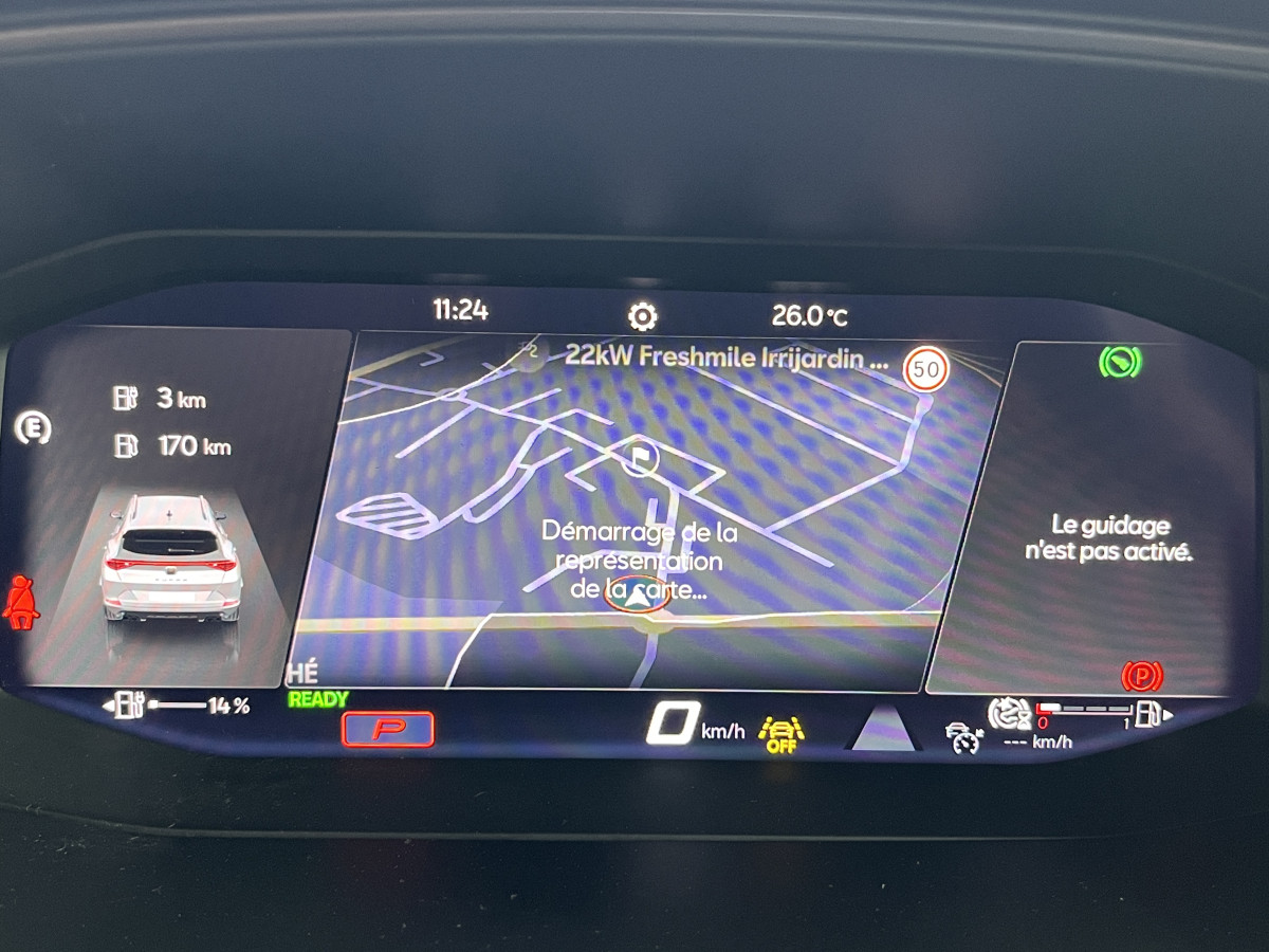 CUPRA FORMENTOR 1,4 E-HYBRID 245 VZ DSG6  GPS CAMERA DCC ACC  360 KEYLESS FULL LED VIRTUAL COCKPIT PARK PILOT PARK ASSIST  DRIVE PROFILE REGULATEUR ADAPTATIF LIMITEUR JANTES 19 PACK HIVER EXCELLENT ETAT