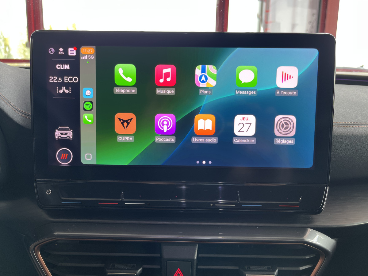 CUPRA FORMENTOR 1,4 E-HYBRID 245 VZ DSG6  GPS CAMERA DCC ACC  360 KEYLESS FULL LED VIRTUAL COCKPIT PARK PILOT PARK ASSIST  DRIVE PROFILE REGULATEUR ADAPTATIF LIMITEUR JANTES 19 PACK HIVER EXCELLENT ETAT
