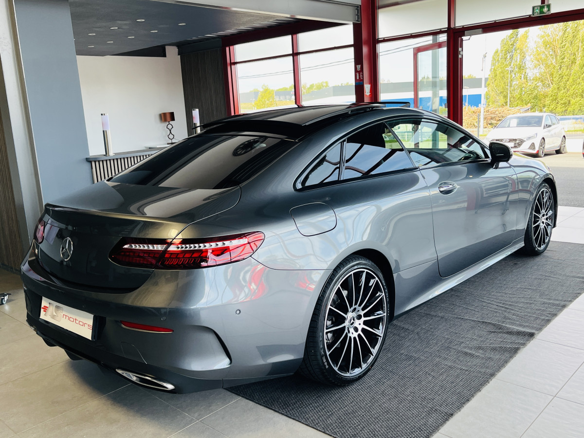 MERCEDES CLASSE E COUPE 220 CDI 194 AMG LINE 9G-TRONIC TOIT PANORAMIQUE OUVRANT GPS CAMERA KEYLESS APPLE CARPLAY HIFI BURMESTER  VIRTUAL COCKPIT PARK PILOT MBUX PACK AMG FEUX FULL LED JANTES ALU 20 EXCELLENT ETAT