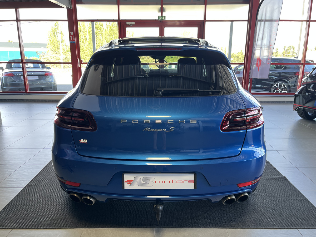 PORSCHE MACAN S  3,0 V6 340 4X4 PDK ATTELAGE TOIT PANORAMIQUE  GPS CAMERA 360  HIFI BOSE APPLE CARPLAY PCM  PASM PACK CARBON REGULATEUR ADAPTATIF  SUSPENSION PNEUMATIQUE  PACK CHRONO SPORT JANTES  21 EXCELLENT ETAT