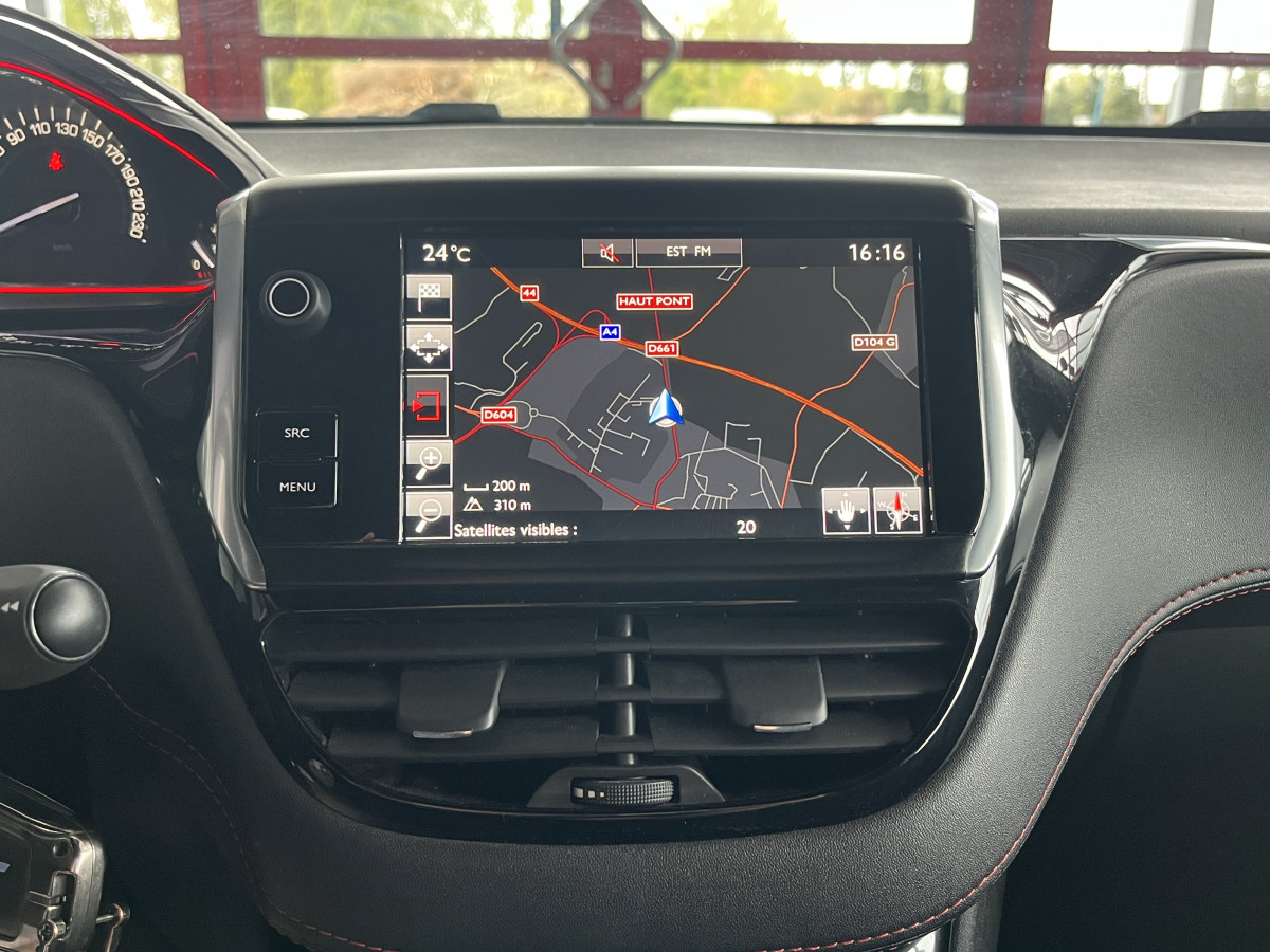 PEUGEOT 208 GTI BPS 1,6 208 GPS CAMERA APPLE CARPLAY HIFI JBL REGULATEUR LIMITEUR PARK PILOT FEUX HALOGENE JANTES 18  EXCELLENT ETAT