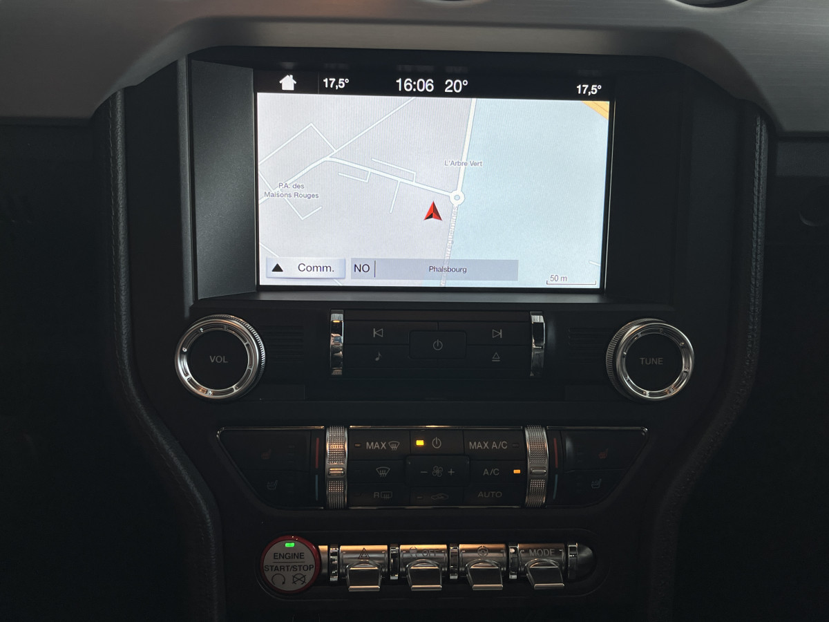 FORD MUSTANG FASTBACK 5,0 V8 421 GT GPS CAMERA REGULATEUR LIMITEUR KEYLESS ECHAPPEMENT A CLAPET HIFI SOUND   PARK PILOT APPLE CARPLAY FEUX BI-XENON JANTES 19 EXCELLENT ETAT