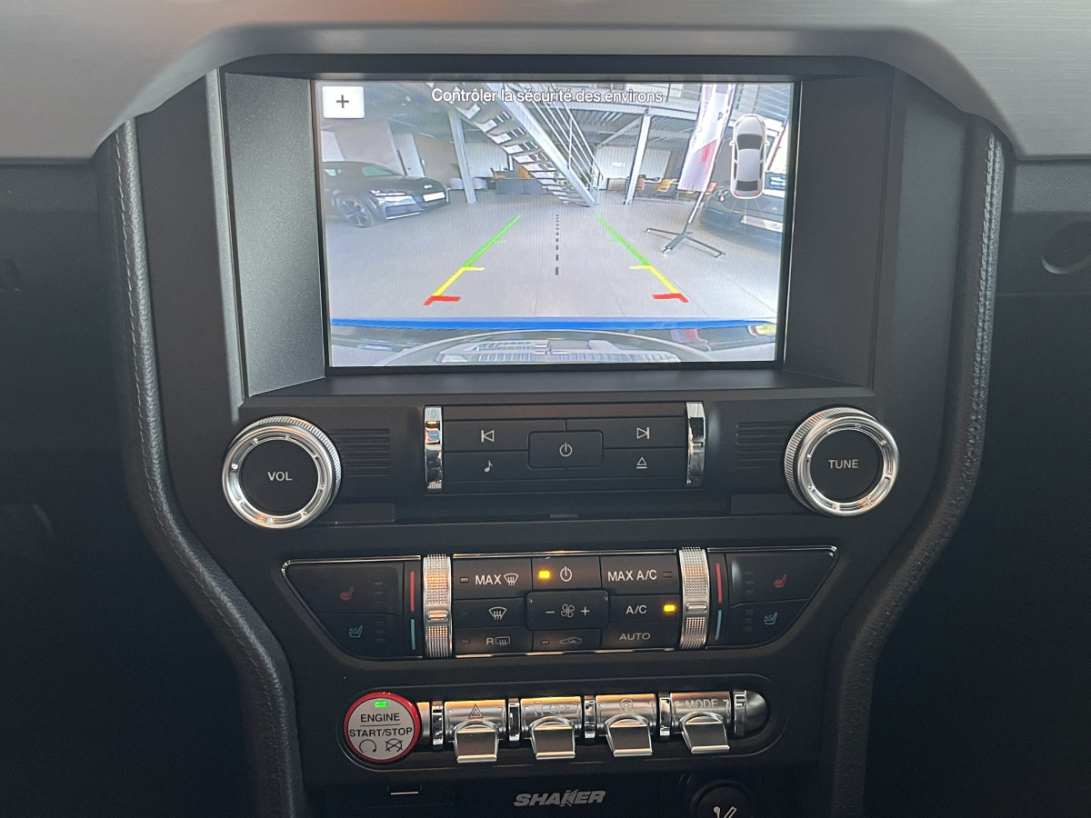 FORD MUSTANG FASTBACK 5,0 V8 421 GT GPS CAMERA REGULATEUR LIMITEUR KEYLESS ECHAPPEMENT A CLAPET HIFI SOUND   PARK PILOT APPLE CARPLAY FEUX BI-XENON JANTES 19 EXCELLENT ETAT