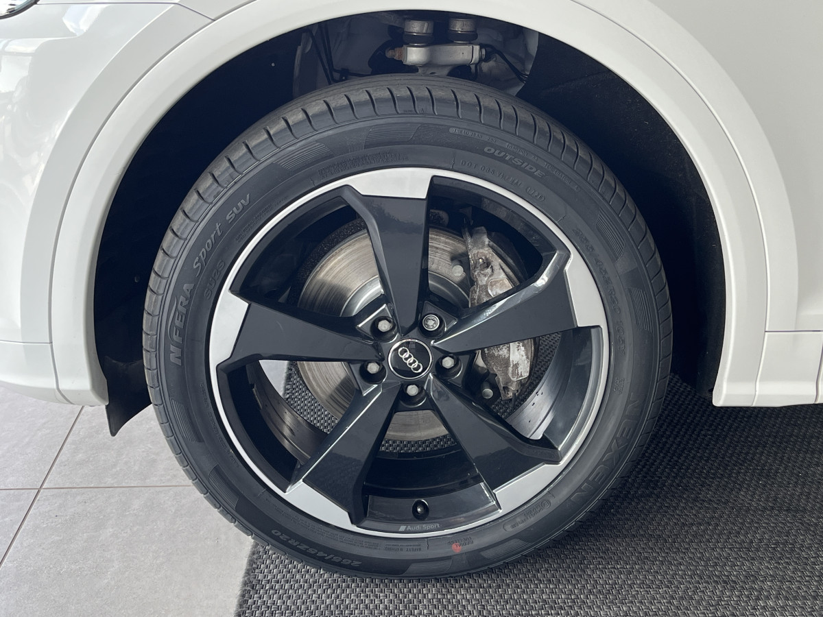 AUDI Q5 S-LINE 2,0 TDI 190 QUATTRO  S-TRONIC 7 TOIT PANORAMIQUE OUVRANT GPS CAMERA APPLE CARPLAY KEYLESS REGULATEUR LIMITEUR FEUX LED PARK PILOT JANTES ROTOR 19
