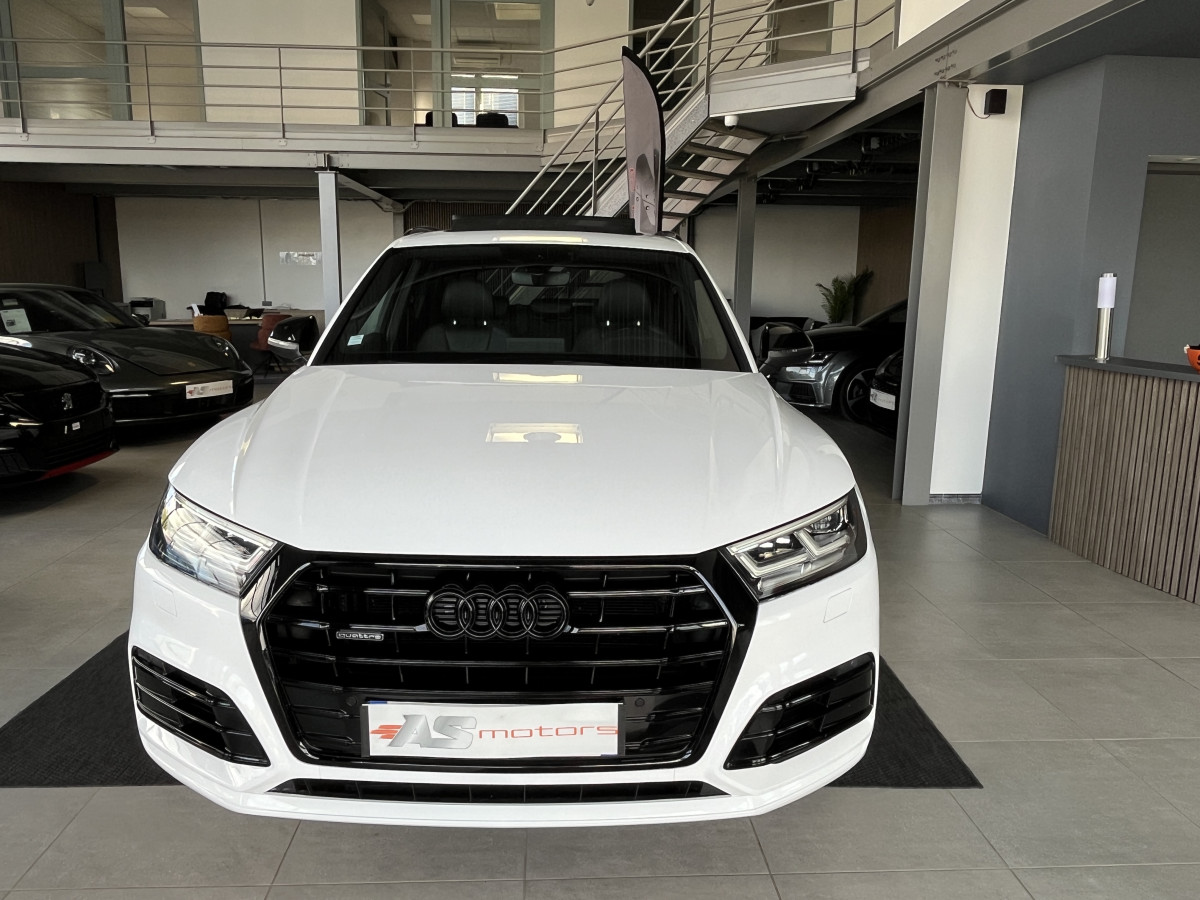 AUDI Q5 S-LINE 2,0 TDI 190 QUATTRO  S-TRONIC 7 TOIT PANORAMIQUE OUVRANT GPS CAMERA APPLE CARPLAY KEYLESS REGULATEUR LIMITEUR FEUX LED PARK PILOT JANTES ROTOR 19