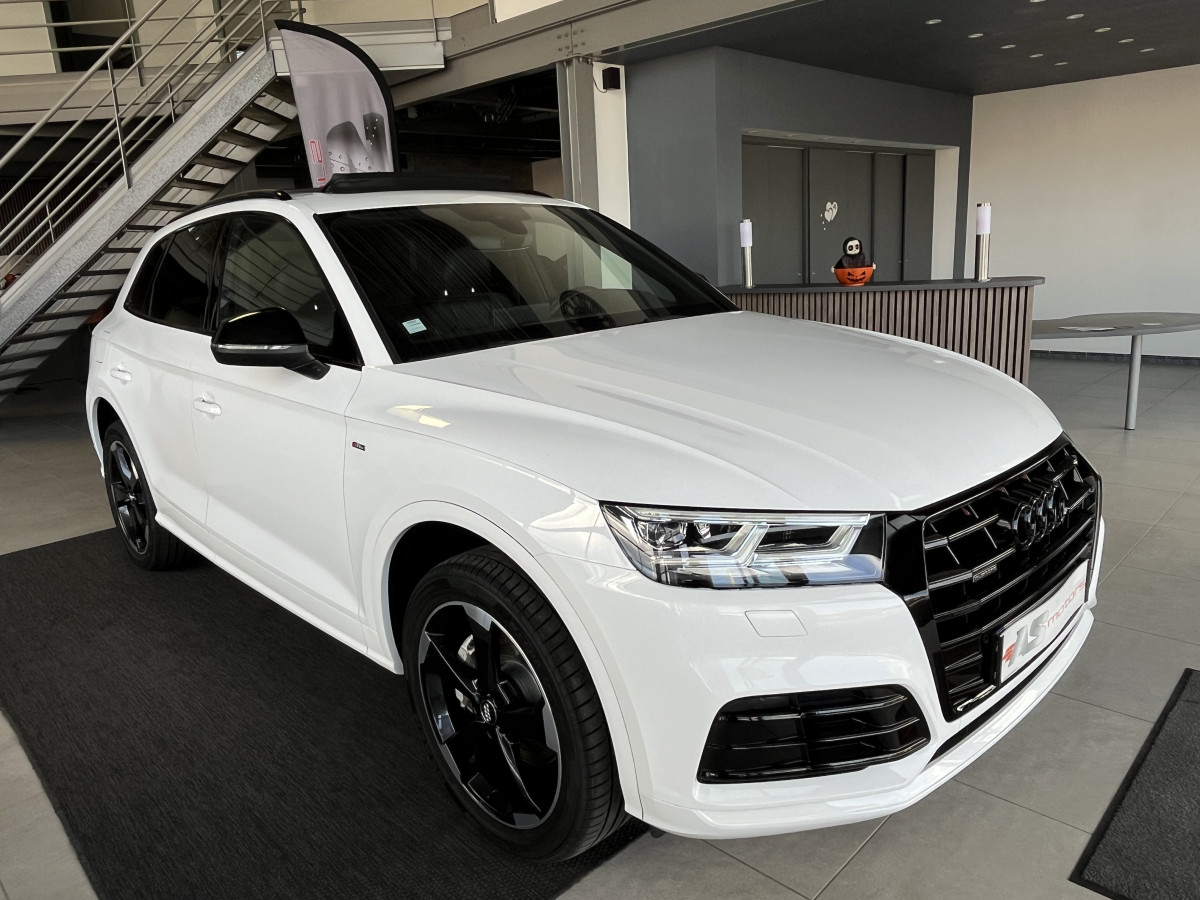 AUDI Q5 S-LINE 2,0 TDI 190 QUATTRO  S-TRONIC 7 TOIT PANORAMIQUE OUVRANT GPS CAMERA APPLE CARPLAY KEYLESS REGULATEUR LIMITEUR FEUX LED PARK PILOT JANTES ROTOR 19