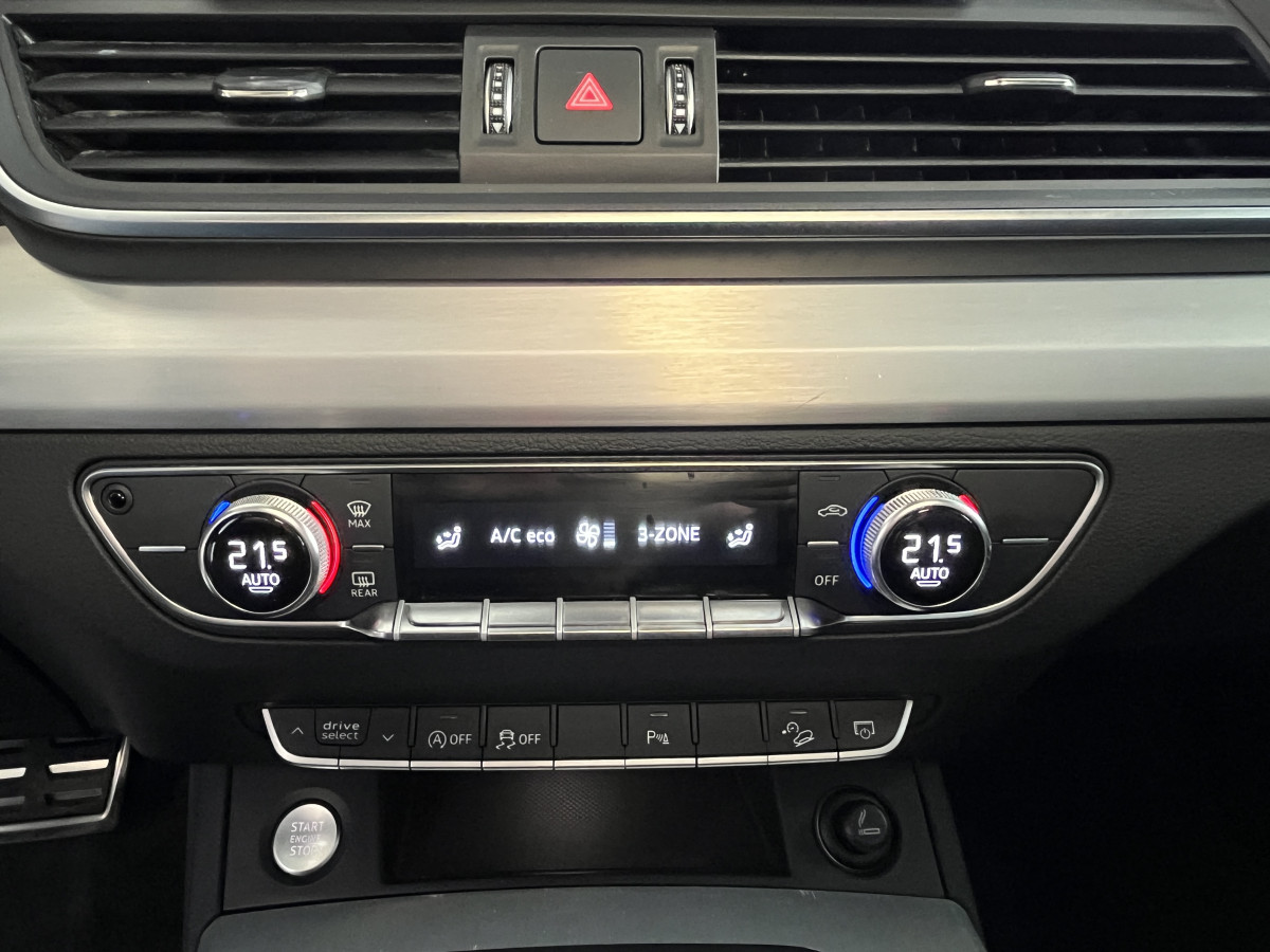 AUDI Q5 S-LINE 2,0 TDI 190 QUATTRO  S-TRONIC 7 TOIT PANORAMIQUE OUVRANT GPS CAMERA APPLE CARPLAY KEYLESS REGULATEUR LIMITEUR FEUX LED PARK PILOT JANTES ROTOR 19