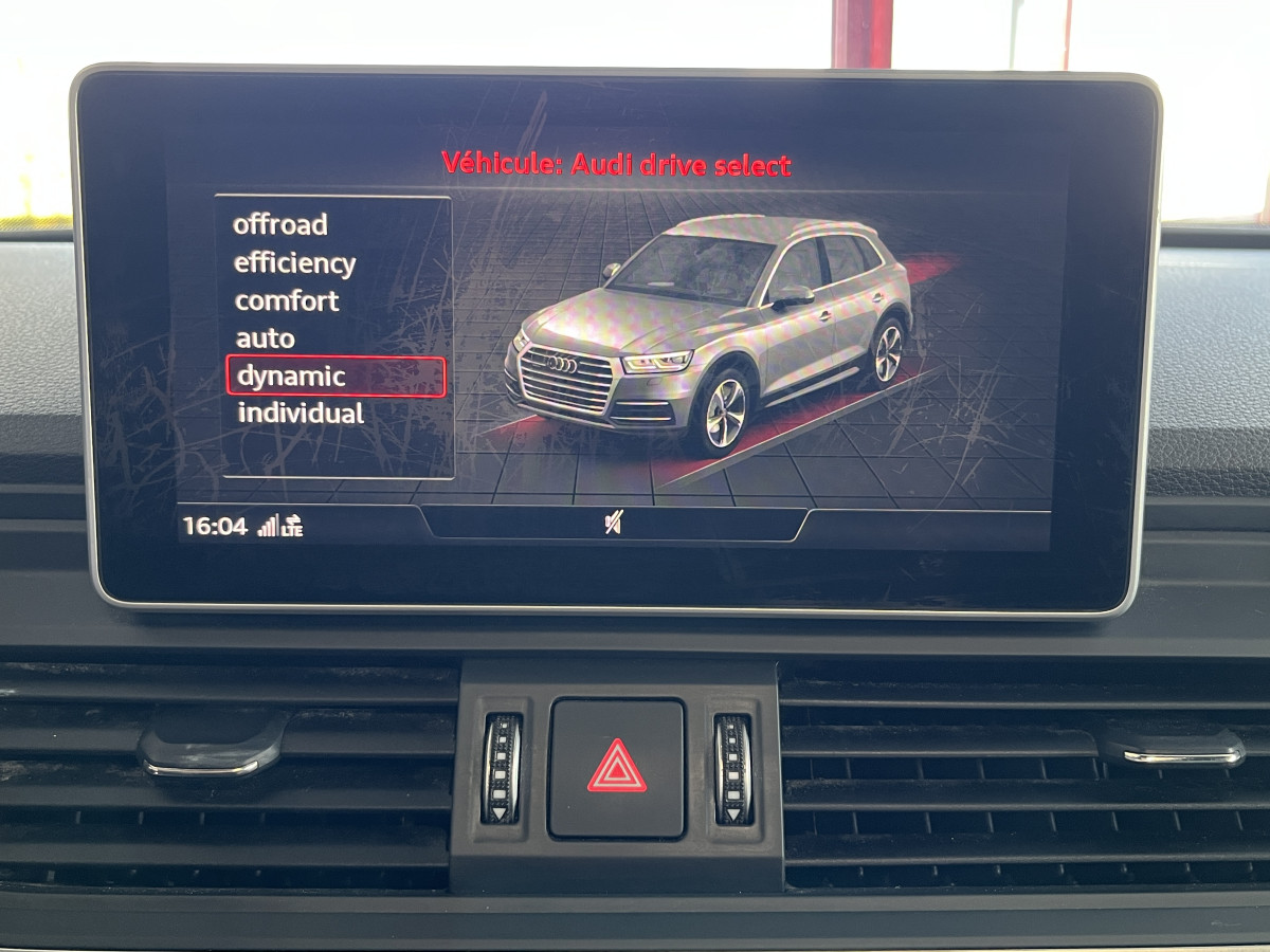 AUDI Q5 S-LINE 2,0 TDI 190 QUATTRO  S-TRONIC 7 TOIT PANORAMIQUE OUVRANT GPS CAMERA APPLE CARPLAY KEYLESS REGULATEUR LIMITEUR FEUX LED PARK PILOT JANTES ROTOR 19