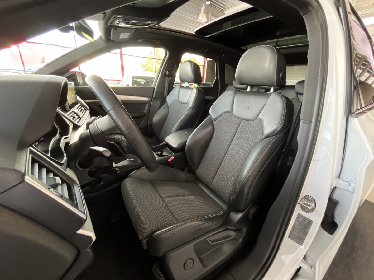 AUDI Q5 S-LINE 2,0 TDI 190 QUATTRO  S-TRONIC 7 TOIT PANORAMIQUE OUVRANT GPS CAMERA APPLE CARPLAY KEYLESS REGULATEUR LIMITEUR FEUX LED PARK PILOT JANTES ROTOR 19