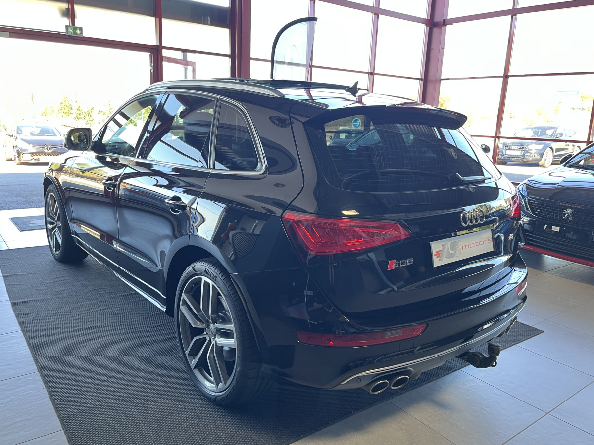 AUDI SQ5 3,0  TDI V6 313 BVA8 QUATTRO ATTELAGE  TOIT PANORAMIQUE OUVRANT  GPS CAMERA HIFI B&O KEYLESS REGULATEUR ADAPTATIF FULL CUIR  BI-XENON  PARK PILOT  PACK CARBON DRIVE SELECT JANTE 21  EXCELLENT ETAT