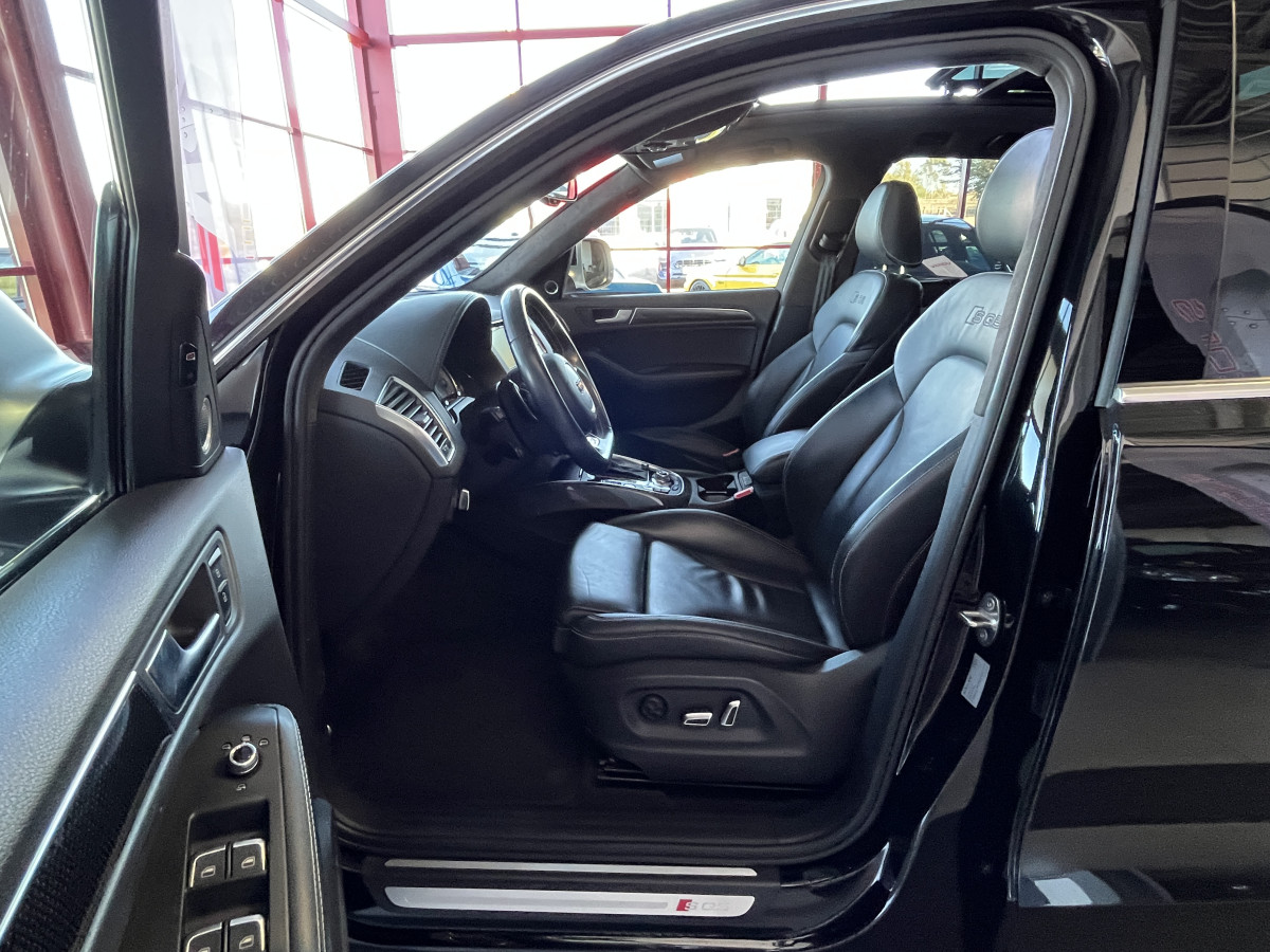 AUDI SQ5 3,0  TDI V6 313 BVA8 QUATTRO ATTELAGE  TOIT PANORAMIQUE OUVRANT  GPS CAMERA HIFI B&O KEYLESS REGULATEUR ADAPTATIF FULL CUIR  BI-XENON  PARK PILOT  PACK CARBON DRIVE SELECT JANTE 21  EXCELLENT ETAT