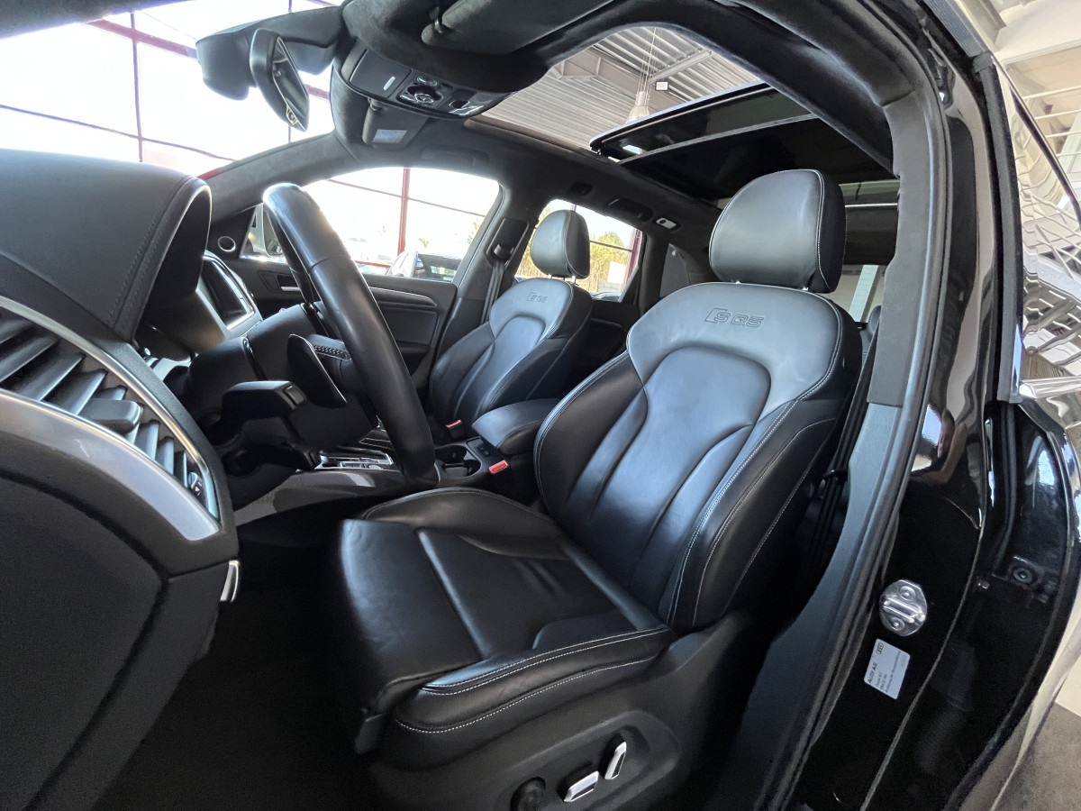 AUDI SQ5 3,0  TDI V6 313 BVA8 QUATTRO ATTELAGE  TOIT PANORAMIQUE OUVRANT  GPS CAMERA HIFI B&O KEYLESS REGULATEUR ADAPTATIF FULL CUIR  BI-XENON  PARK PILOT  PACK CARBON DRIVE SELECT JANTE 21  EXCELLENT ETAT
