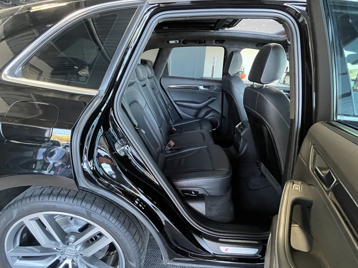AUDI SQ5 3,0  TDI V6 313 BVA8 QUATTRO ATTELAGE  TOIT PANORAMIQUE OUVRANT  GPS CAMERA HIFI B&O KEYLESS REGULATEUR ADAPTATIF FULL CUIR  BI-XENON  PARK PILOT  PACK CARBON DRIVE SELECT JANTE 21  EXCELLENT ETAT