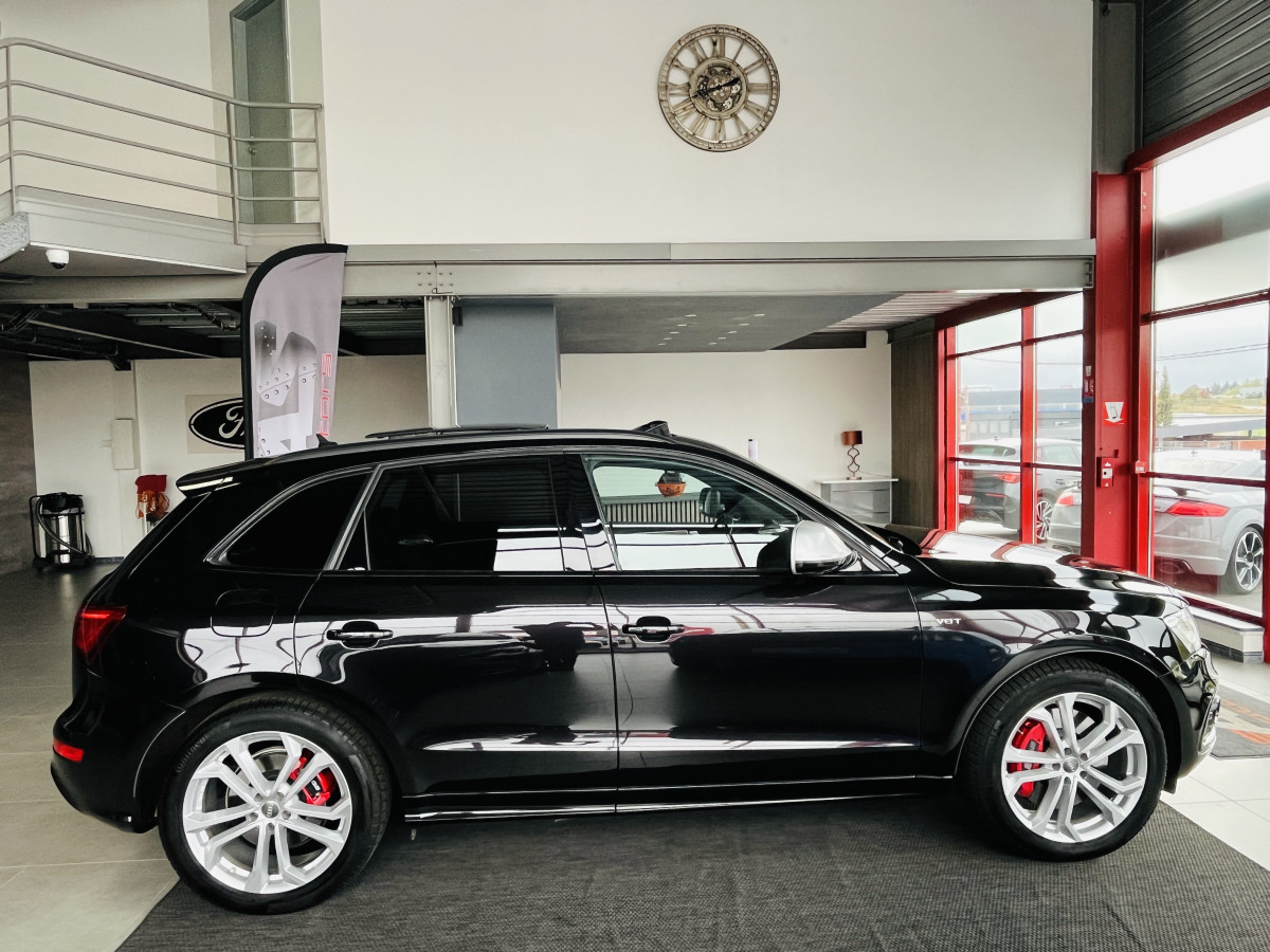 AUDI SQ5 3,0  TDI V6 313 BVA8 QUATTRO ATTELAGE TOIT PANORAMIQUE OUVRANT  GPS CAMERA HIFI B&O KEYLESS REGULATEUR ADAPTATIF  BI-XENON  PARK PILOT  DRIVE SELECT JANTES 20  EXCELLENT ETAT