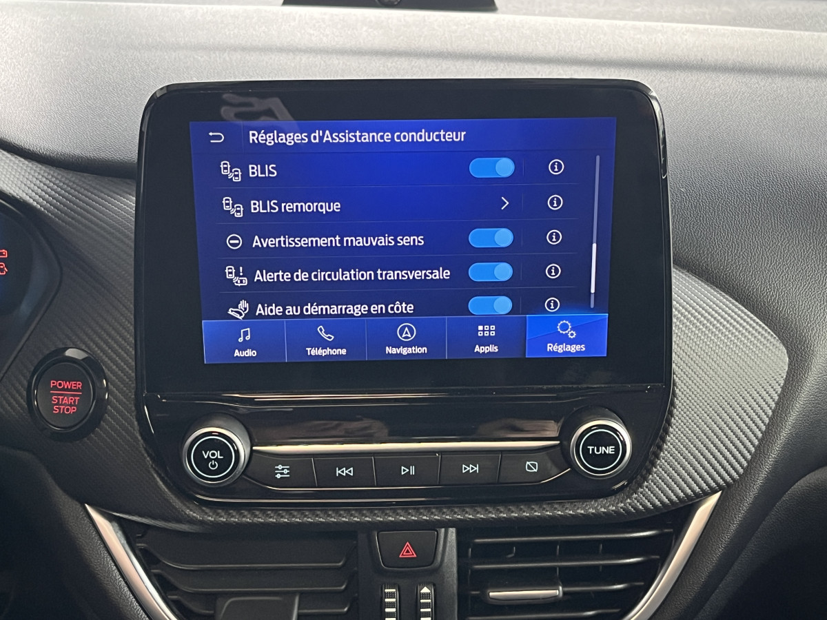 FORD PUMA ST 1,5 200  PHASE 2 PACK PERFORMANCE DIFFERENTIEL ATTELAGE GPS CAMERA  TOIT PANORAMIQUE FEUX FULL LED HIFI B&O APPLE CAR PLAY PACK HIVER PARK PILOT  KEYLESS BLEU AZURA  ETAT NEUF